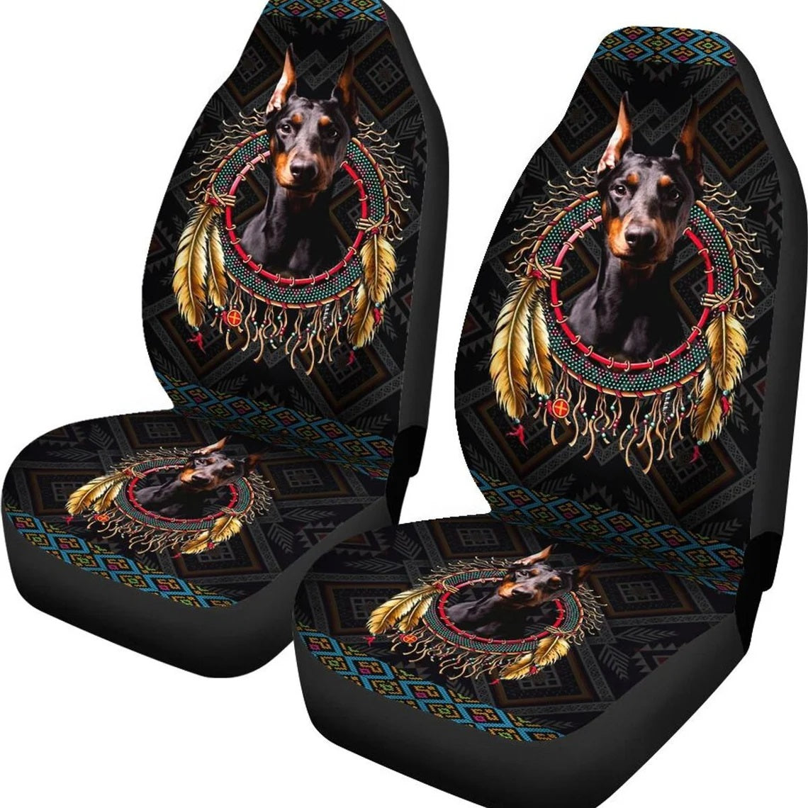 Awesome Doberman Custom Car Seat Covers Nearkii