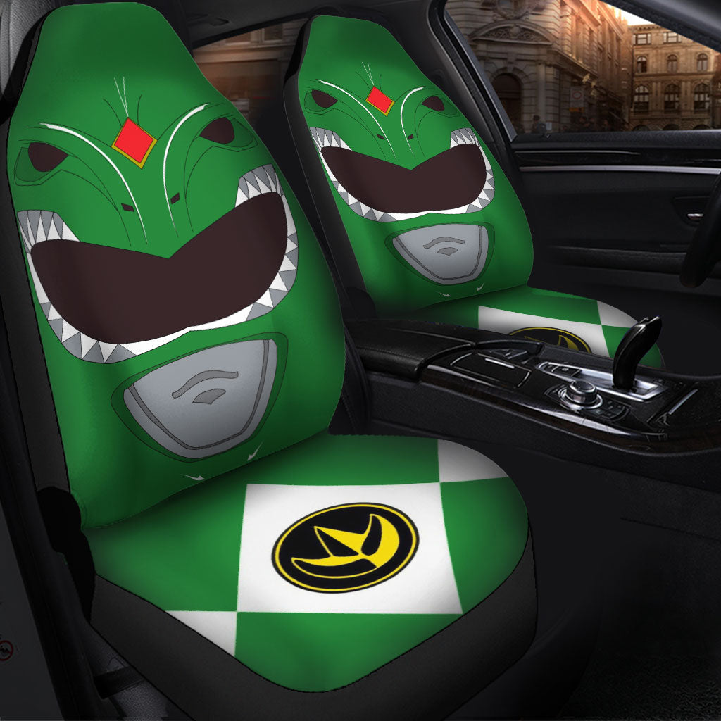 Green Mighty Morphin Power Rangers Premium Custom Car Seat Covers Decor Protectors Nearkii