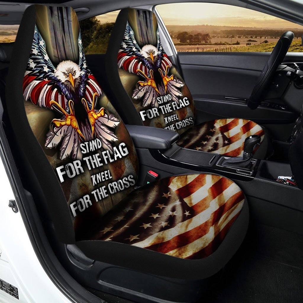 U.S Flag Bald Eagle Car Seat Covers Nearkii