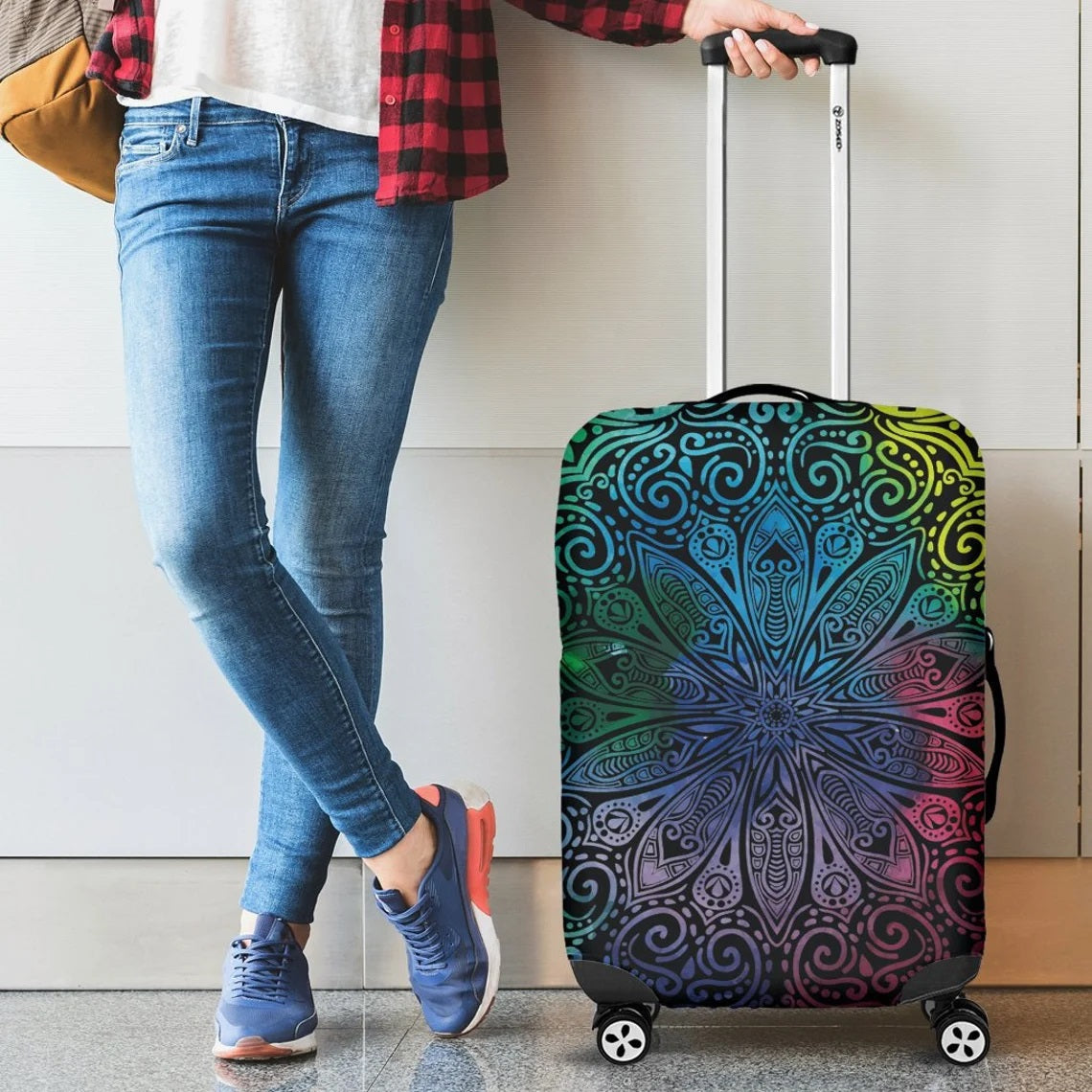 Mandala Luggage Cover Suitcase Protector Nearkii