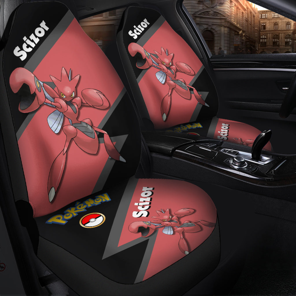 Scizor Pokemon Premium Custom Car Seat Covers Decor Protectors Nearkii