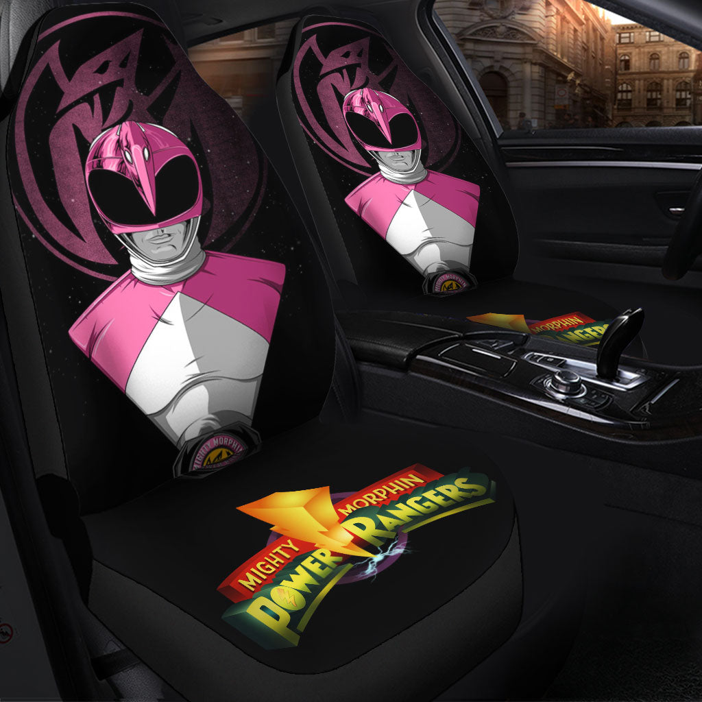 Pink New Mighty Morphin Power Rangers Premium Custom Car Seat Covers Decor Protectors Nearkii