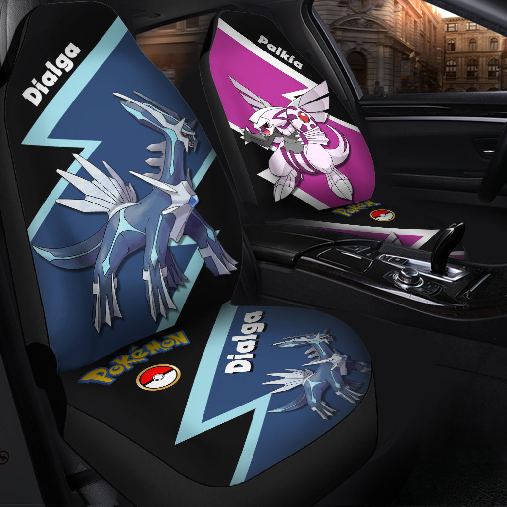 Dialga Palkia Pokemon Premium Custom Car Seat Covers Decor Protectors Nearkii