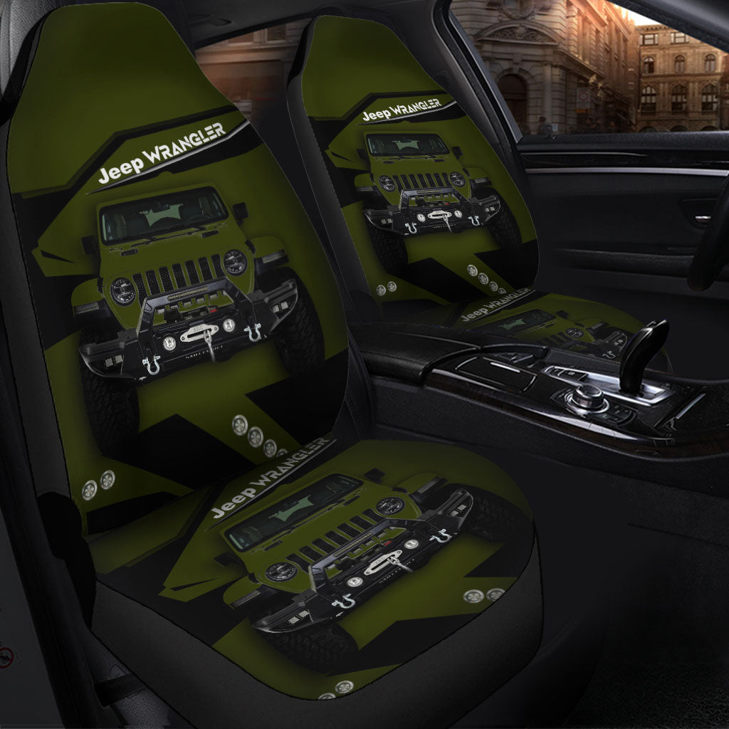 Jeep Green Premium Custom Car Seat Covers Decor Protectors Nearkii