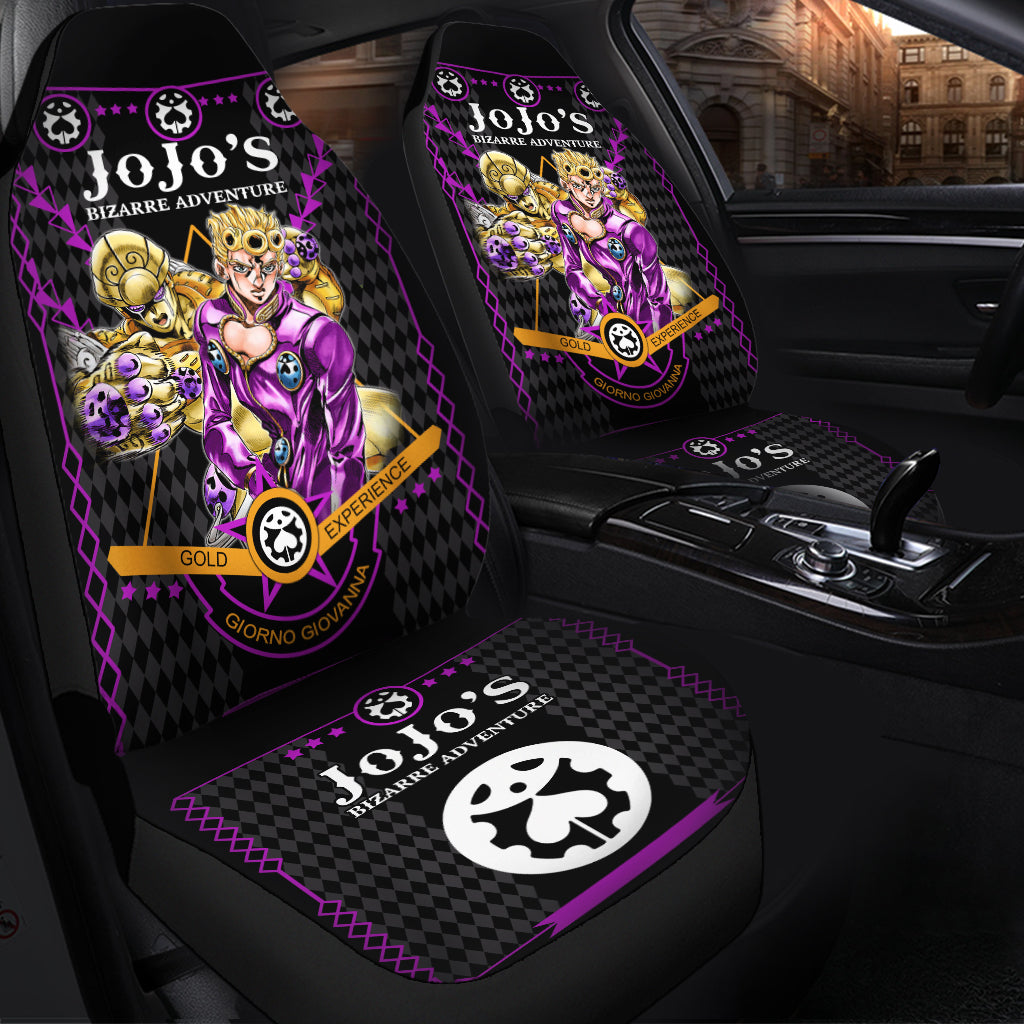 JoJo Bizarre Adventure Giorno Premium Custom Car Seat Covers Decor Protectors Nearkii