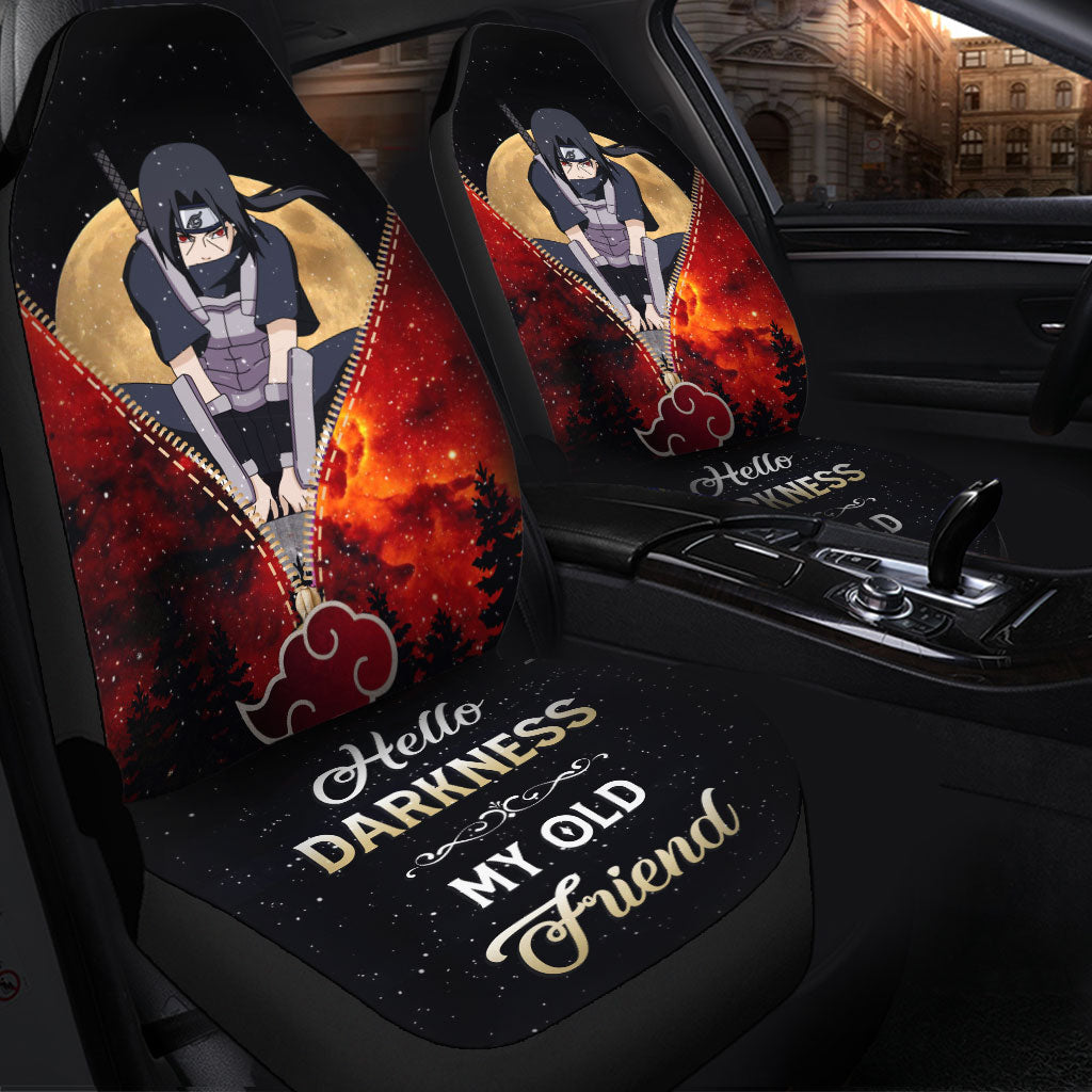 Uchiha Itachi Akatsuki Naruto Darkness Hippie Galaxy Zipper Premium Custom Car Seat Covers Decor Protectors Nearkii