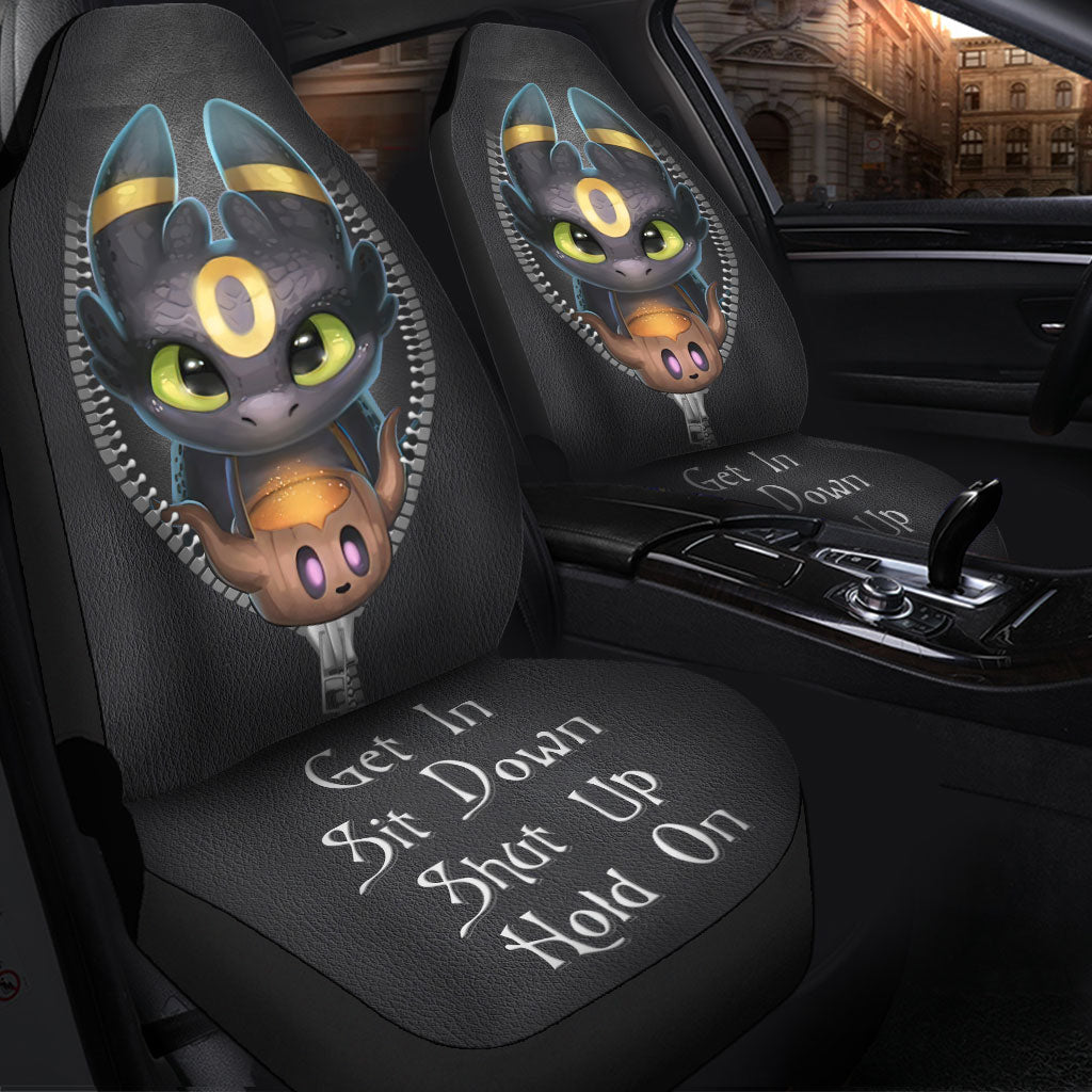 Toothless Halloween Zipper Sit Down Shut Up And Hold On Car Seat Covers Nearkii