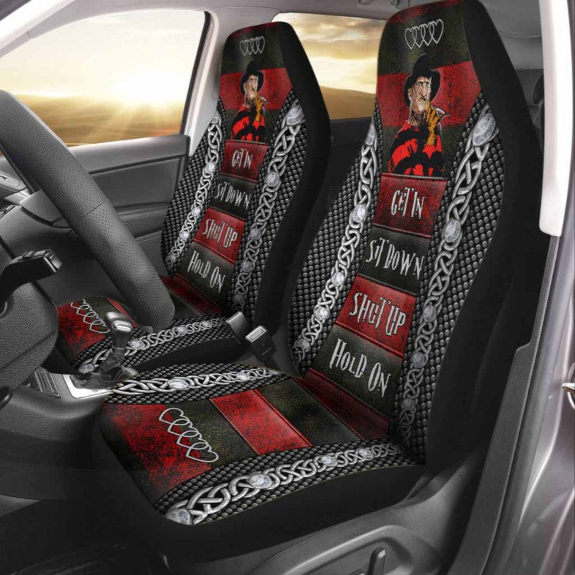 Freddy Krueger Sweet Dreams Get In Sit Down Shut Up Hold On Car Seat Cover Nearkii