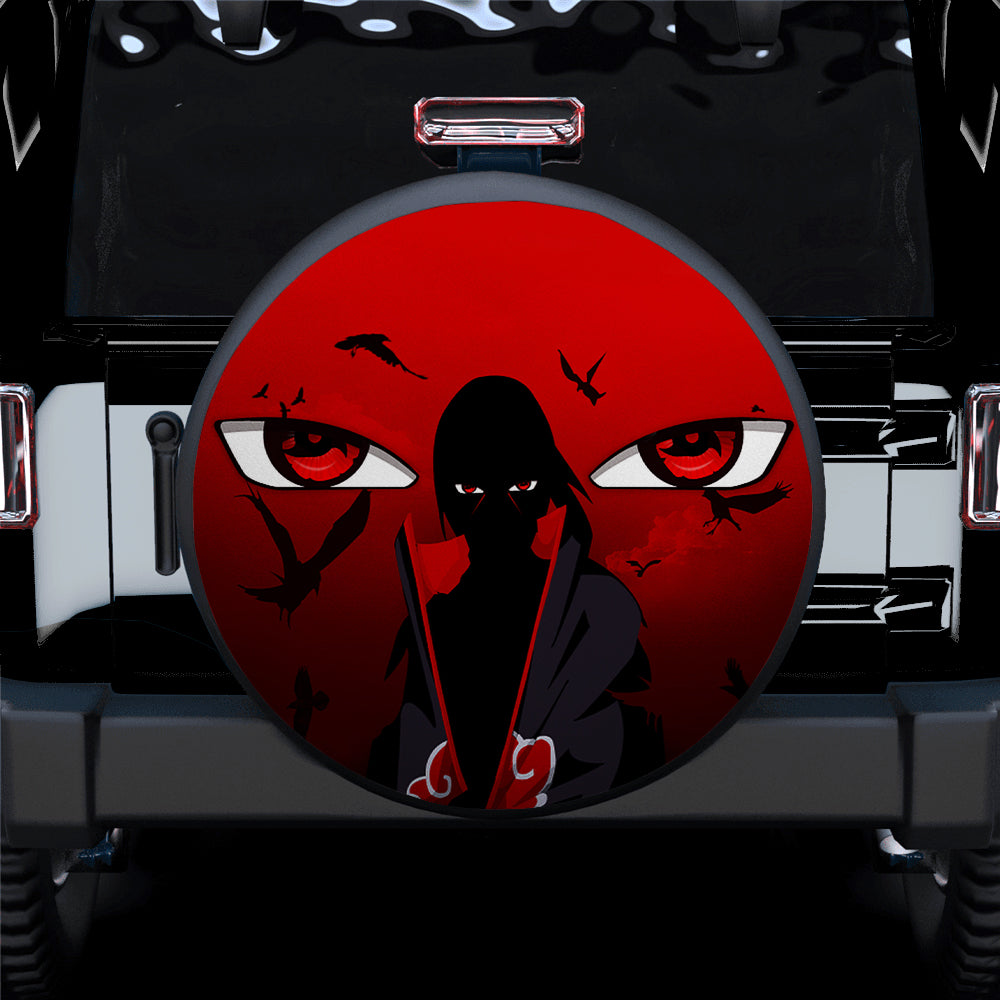 Itachi Akatsuki Naruto Anime Jeep Car Spare Tire Covers Gift For Campers Nearkii