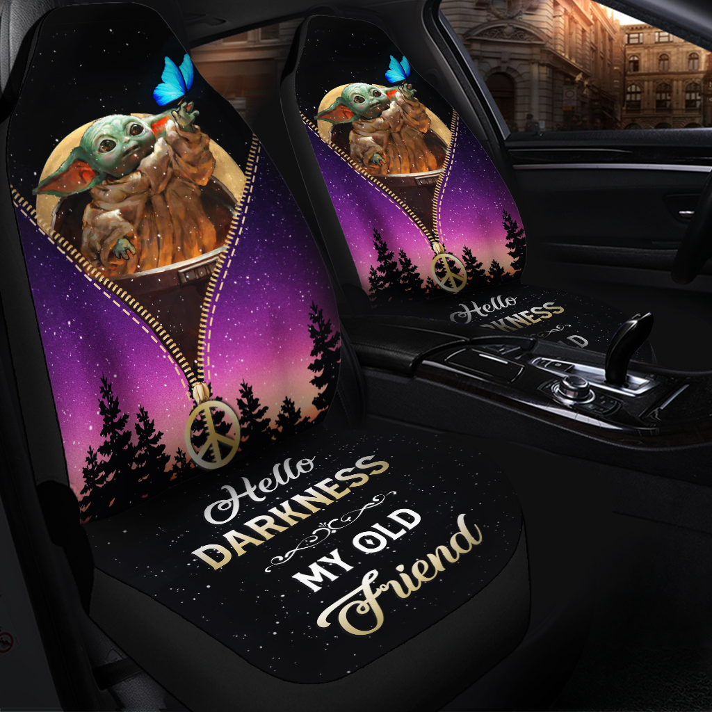 Baby Yoda Butterfly Galaxy Zipper Darkness Friend Premium Custom Car Seat Covers Decor Protectors Nearkii