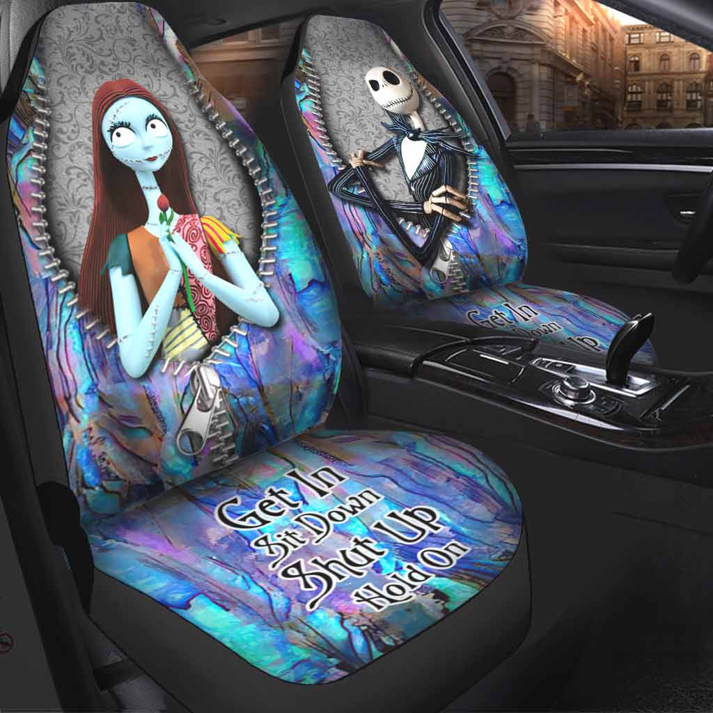 Get In Sit Down Shut Up Hold On-Nightmare Jack And Sally Seat Covers Nearkii