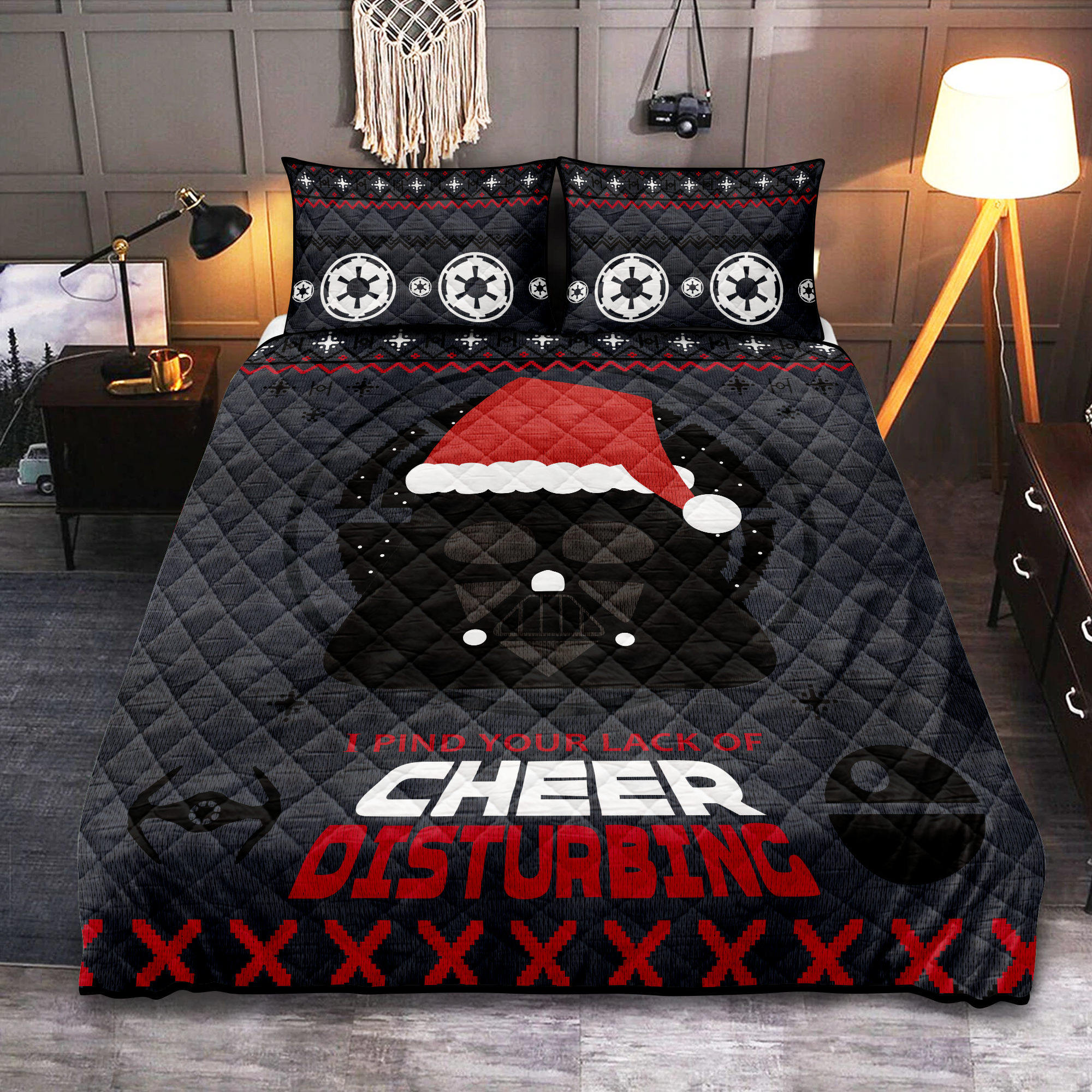 Darth Vader Christmas Quilt Bed Sets Nearkii