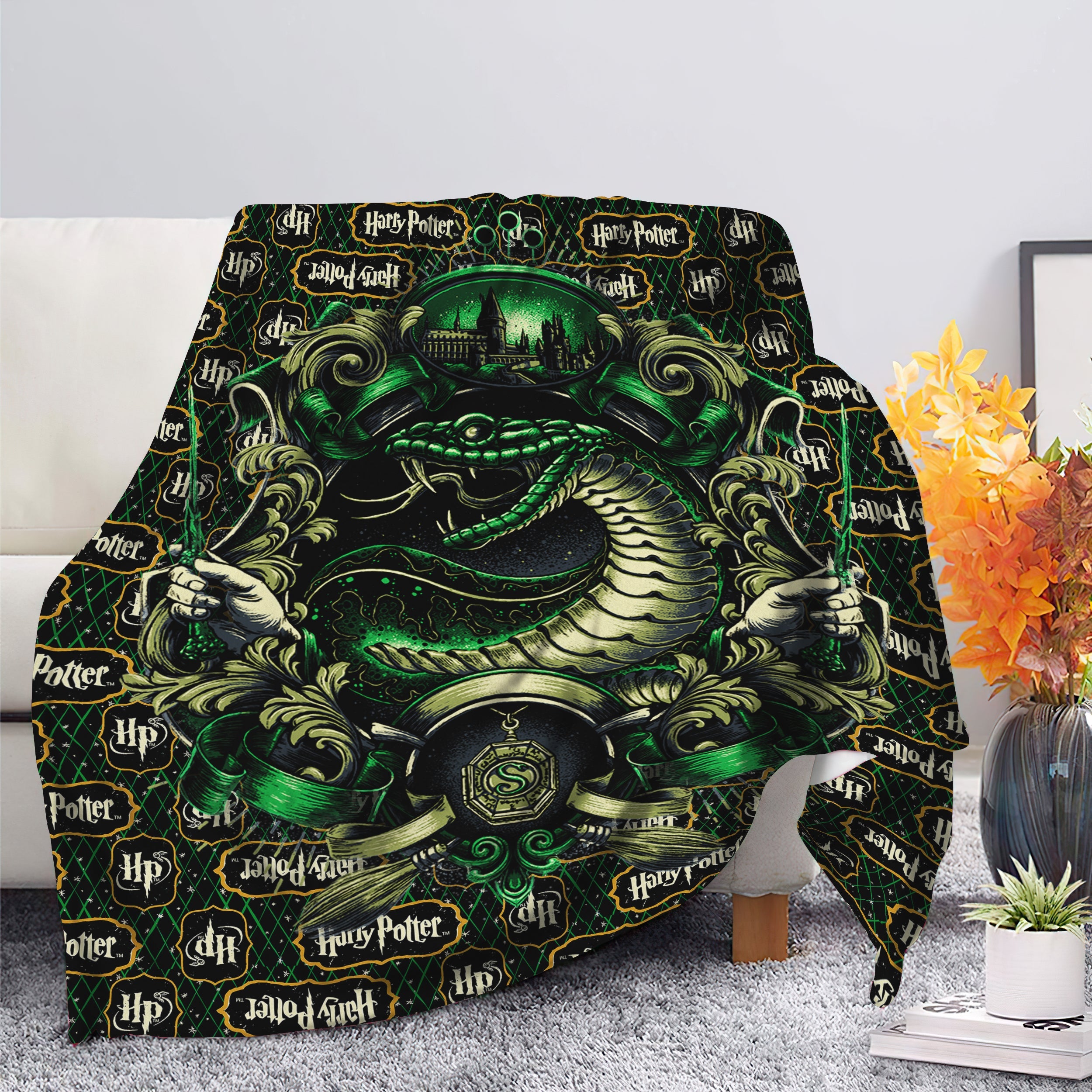 Slytherin Harry Potter Premium Blanket Nearkii