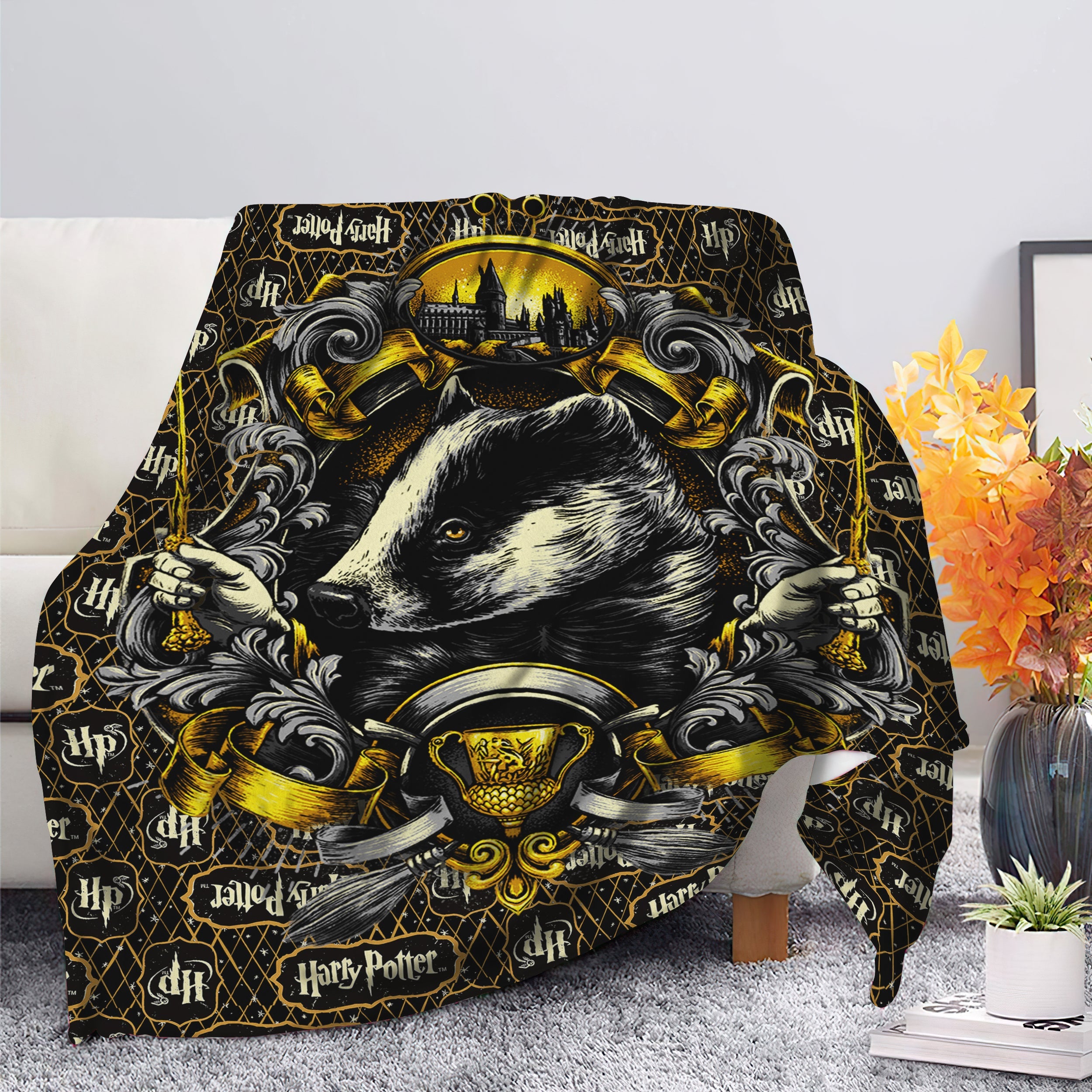 Hufflepuff Harry Potter Premium Blanket Nearkii