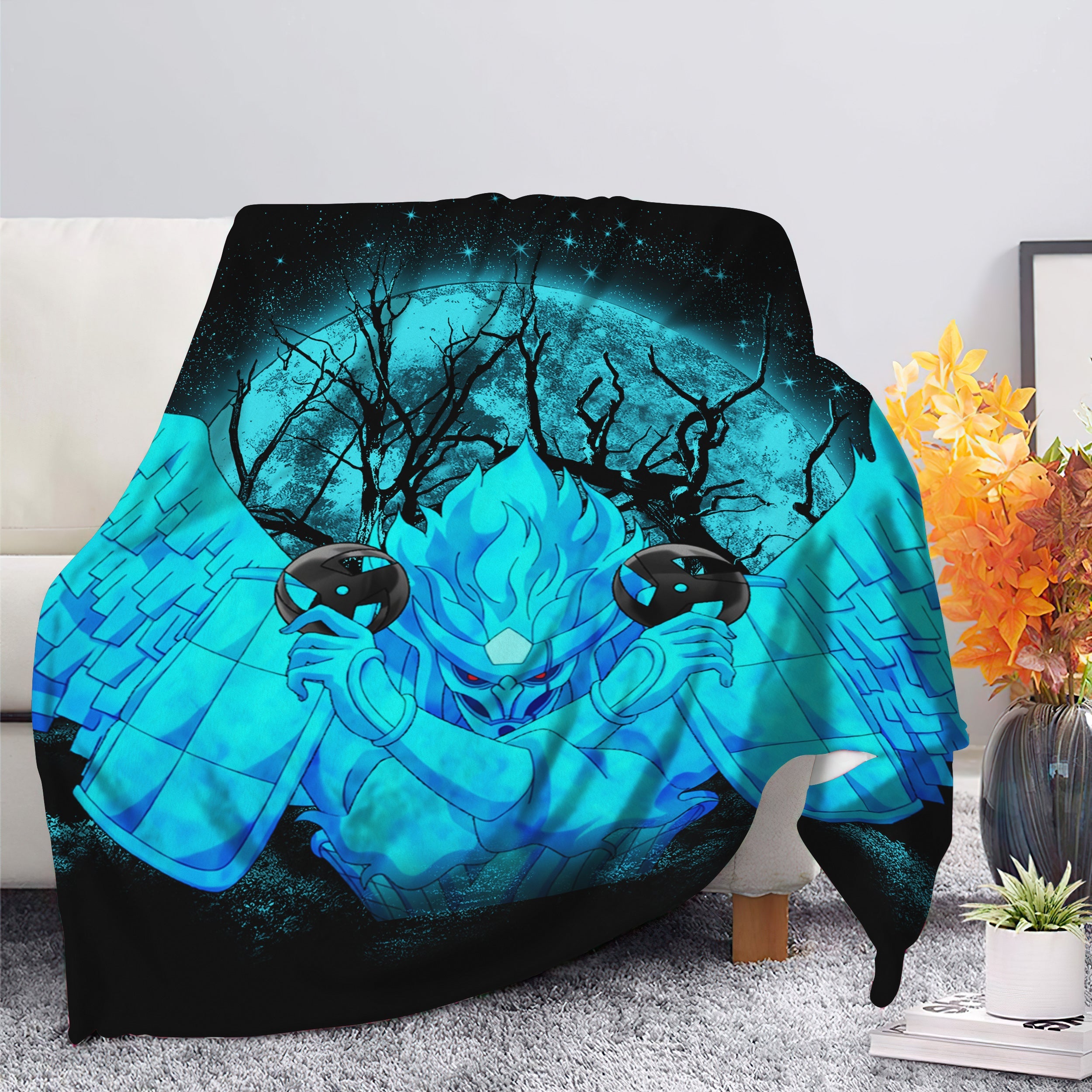 Kakashi Perfect Susano Naruto Moonlight Premium Blanket Nearkii