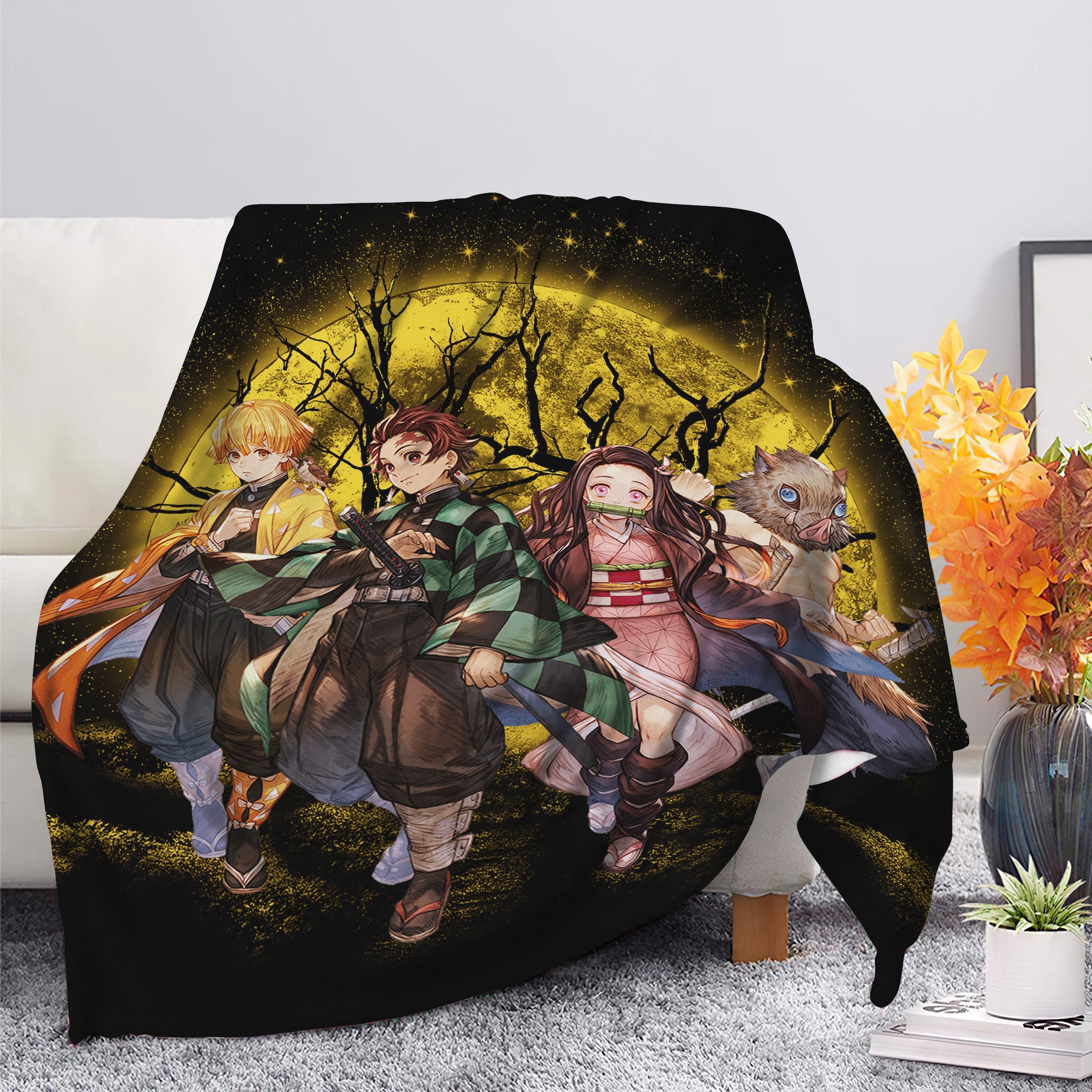 Moon Demonslayer Moonlight Premium Blanket Nearkii