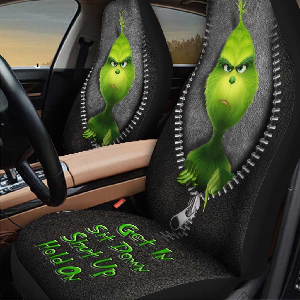 Grinch Get In Sit Down Shut Up Hold On Car Seat Covers Nearkii