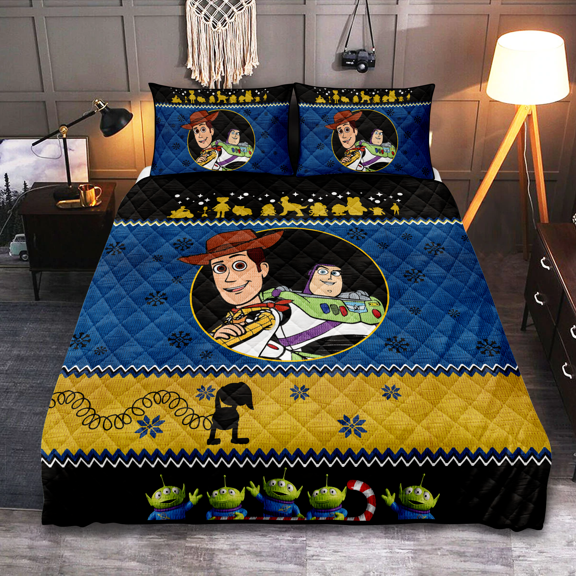 Toy Story Christmas Quilt Bed Sets Nearkii