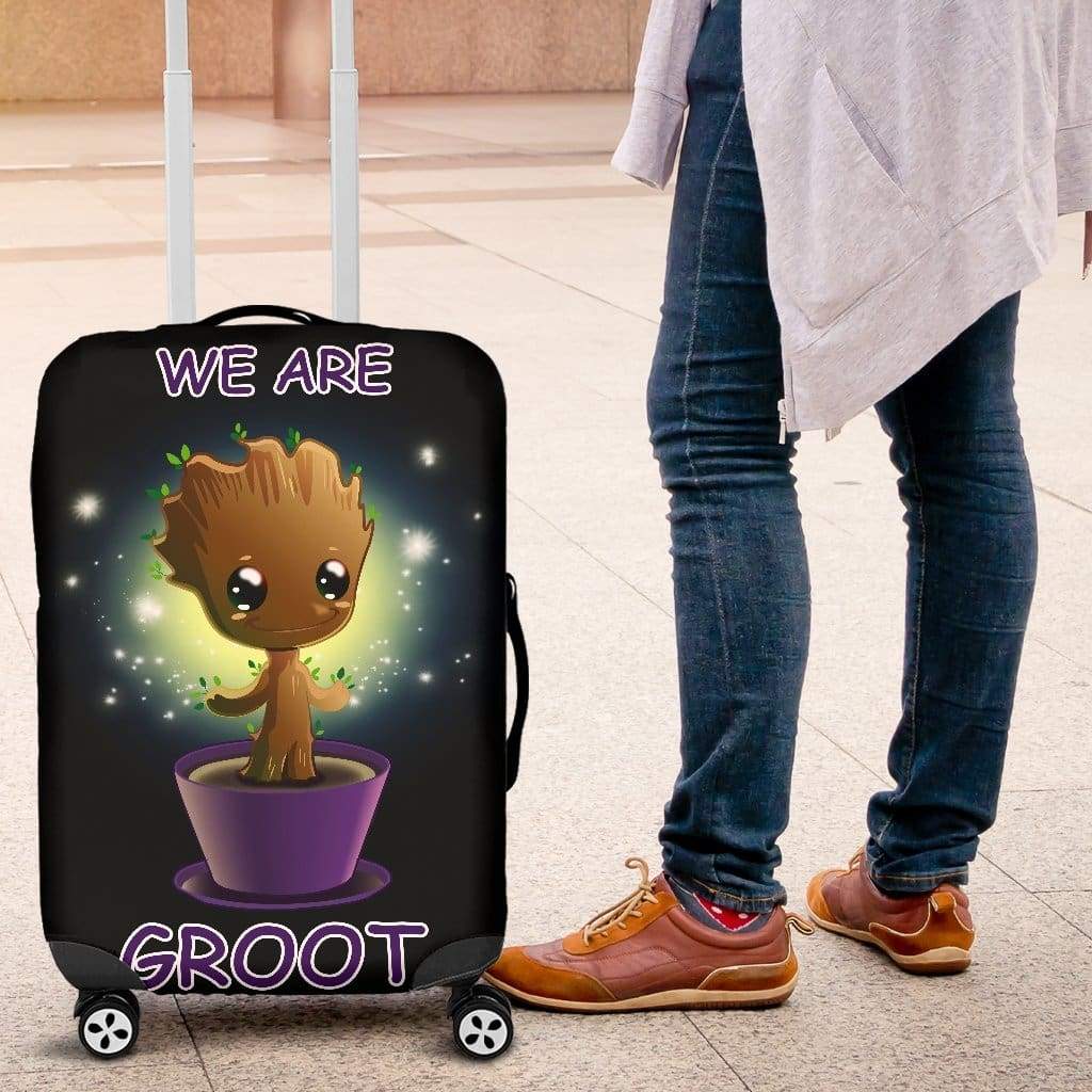 Baby Groot Guardians Of The Galaxy Luggage Cover Suitcase Protector Nearkii