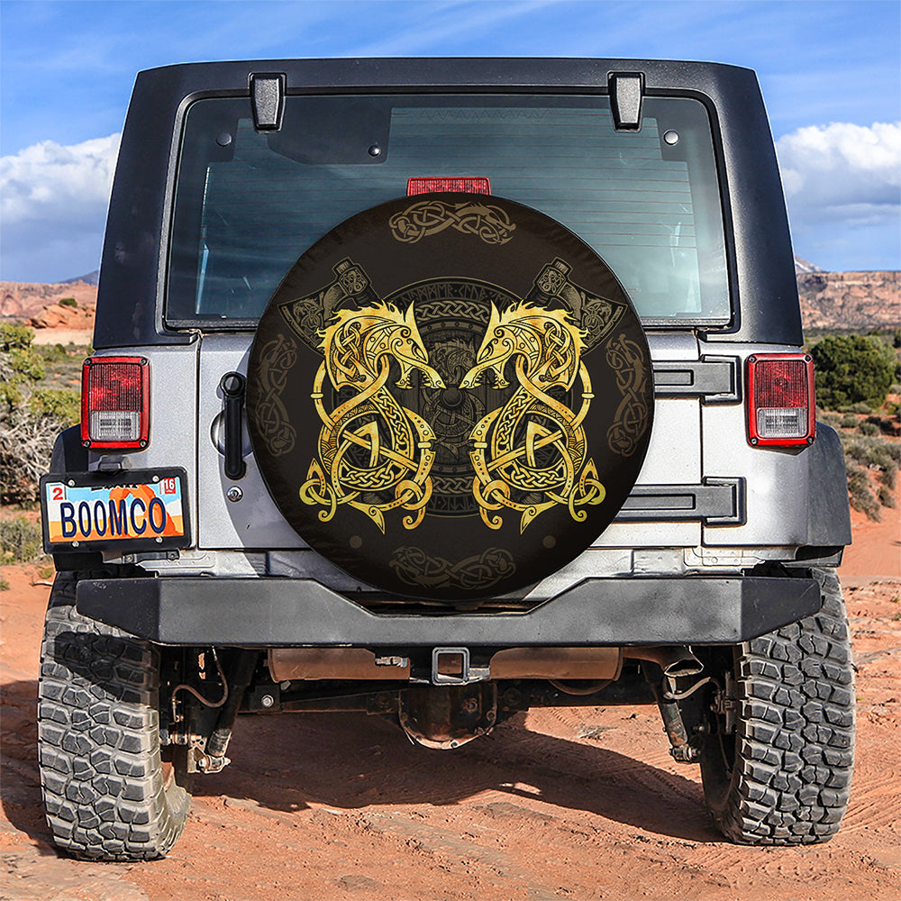 Dragon Viking Car Spare Tire Covers Gift For Campers Nearkii