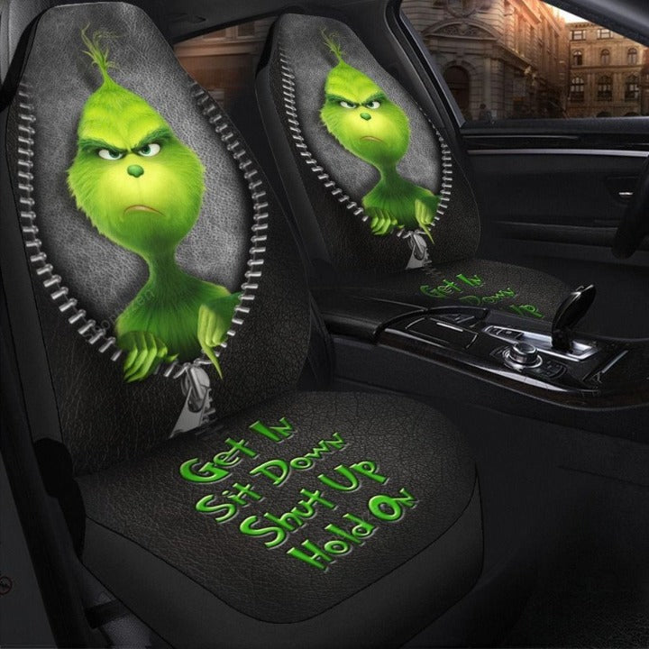 Grinch Get In Sit Down Shut Up Hold On Car Seat Covers Nearkii