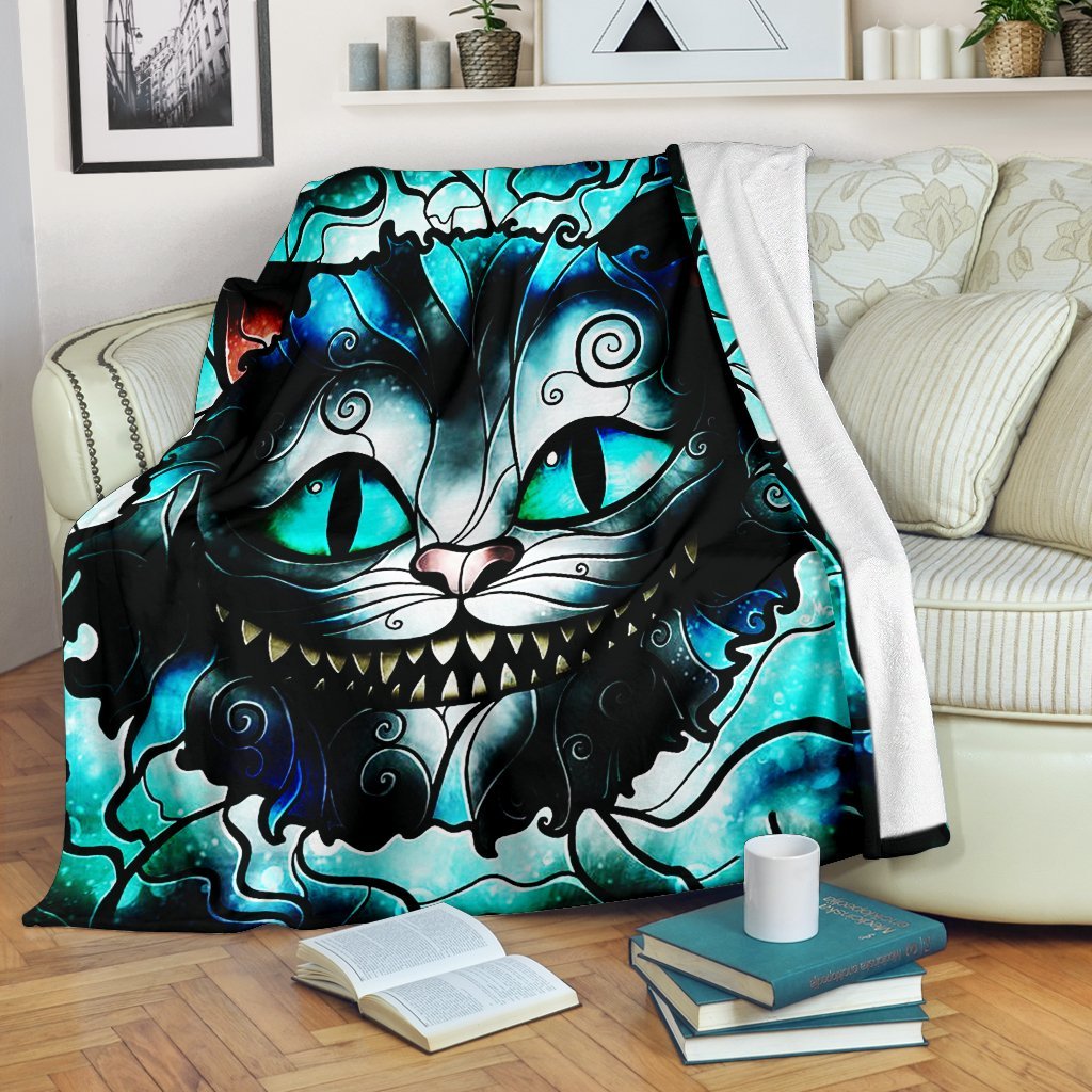 Alice In Wonderland'S Cheshire Cat Premium Blanket Nearkii