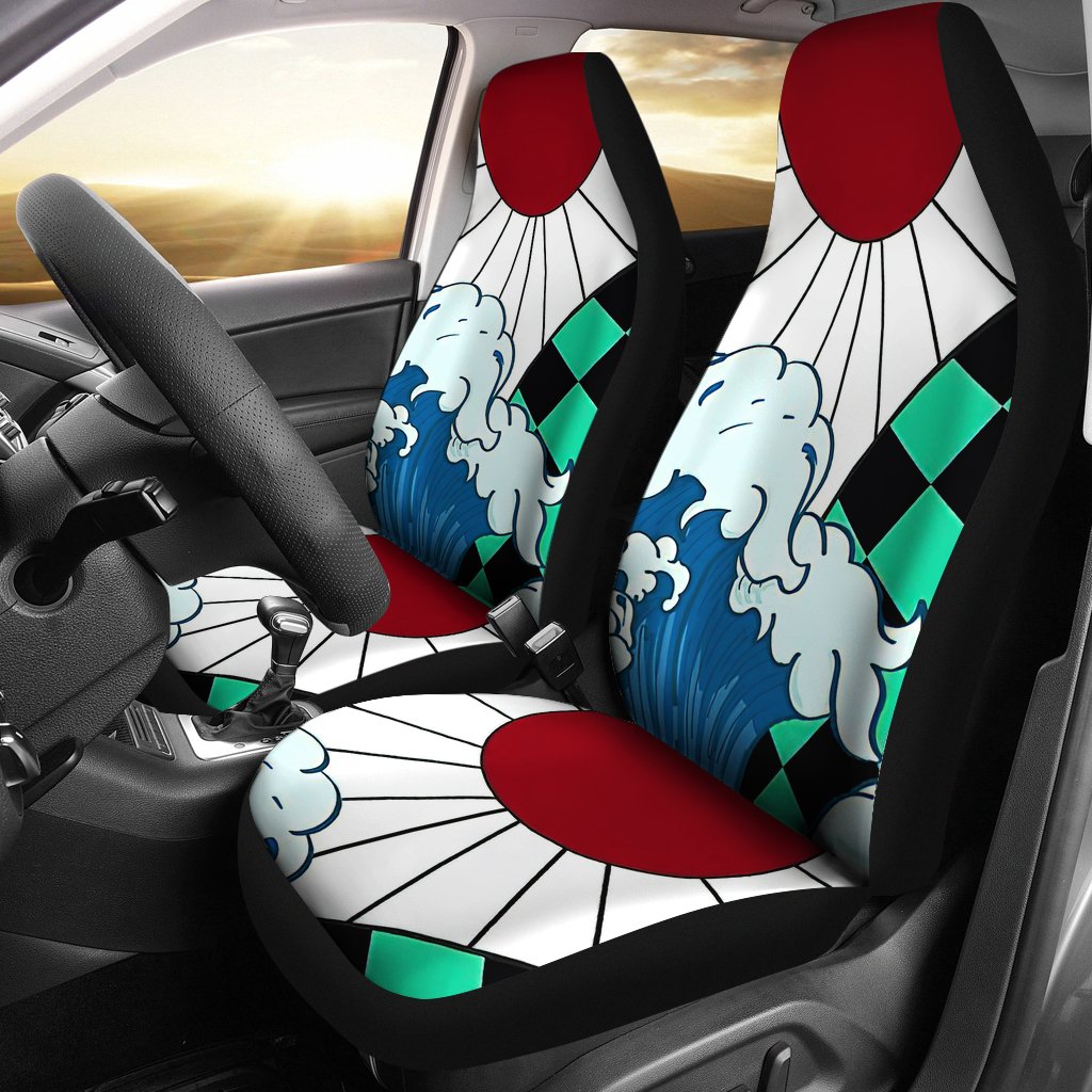 Demon Slayer Car Premium Custom Car Seat Covers Decor Protectors Nearkii