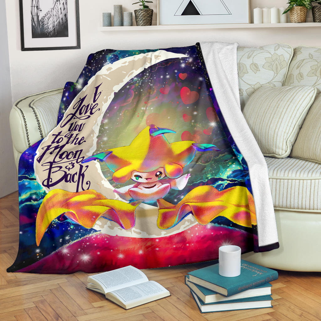 Jirachi Pokemon Love You To The Moon Galaxy Blanket Nearkii