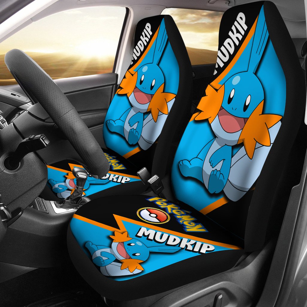 Mudkip Car Seat Covers Custom Anime Pokemon Car Accessories Nearkii