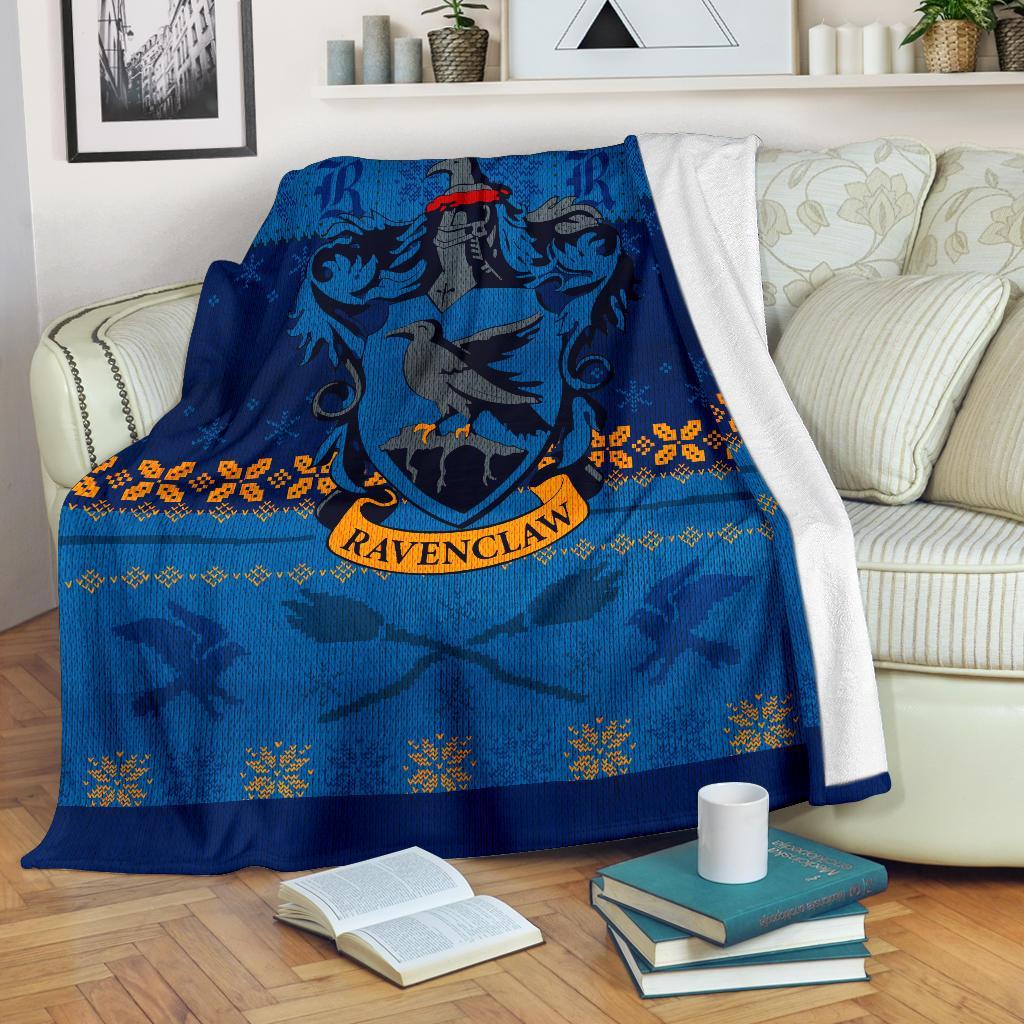 Harry Potter Ravenclaw Art Ugly Christmas Custom Blanket Home Decor Nearkii