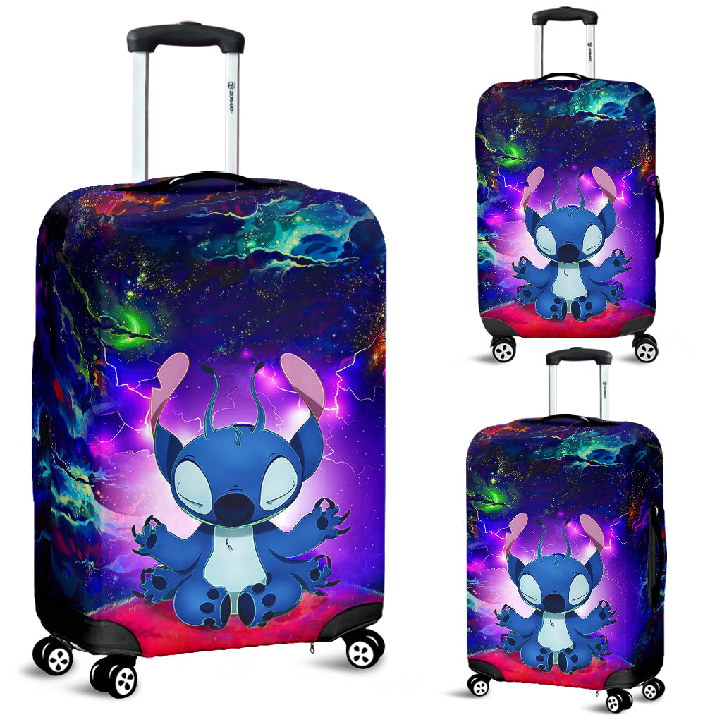 Stitch Yoga Love You To The Moon Galaxy Luggage Cover Suitcase Protector Nearkii