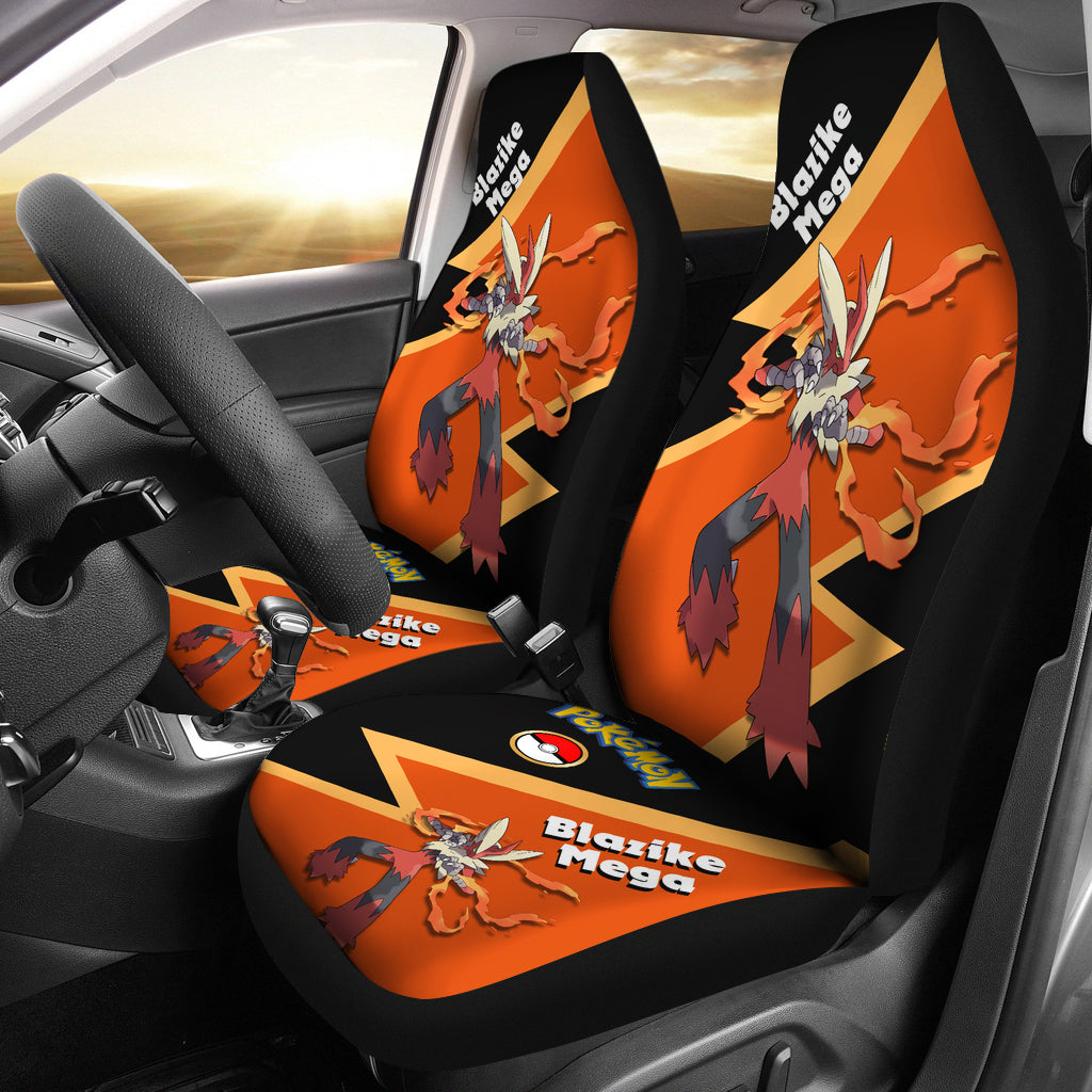 Mega Blaziken Pokemon Premium Custom Car Seat Covers Decor Protectors Nearkii