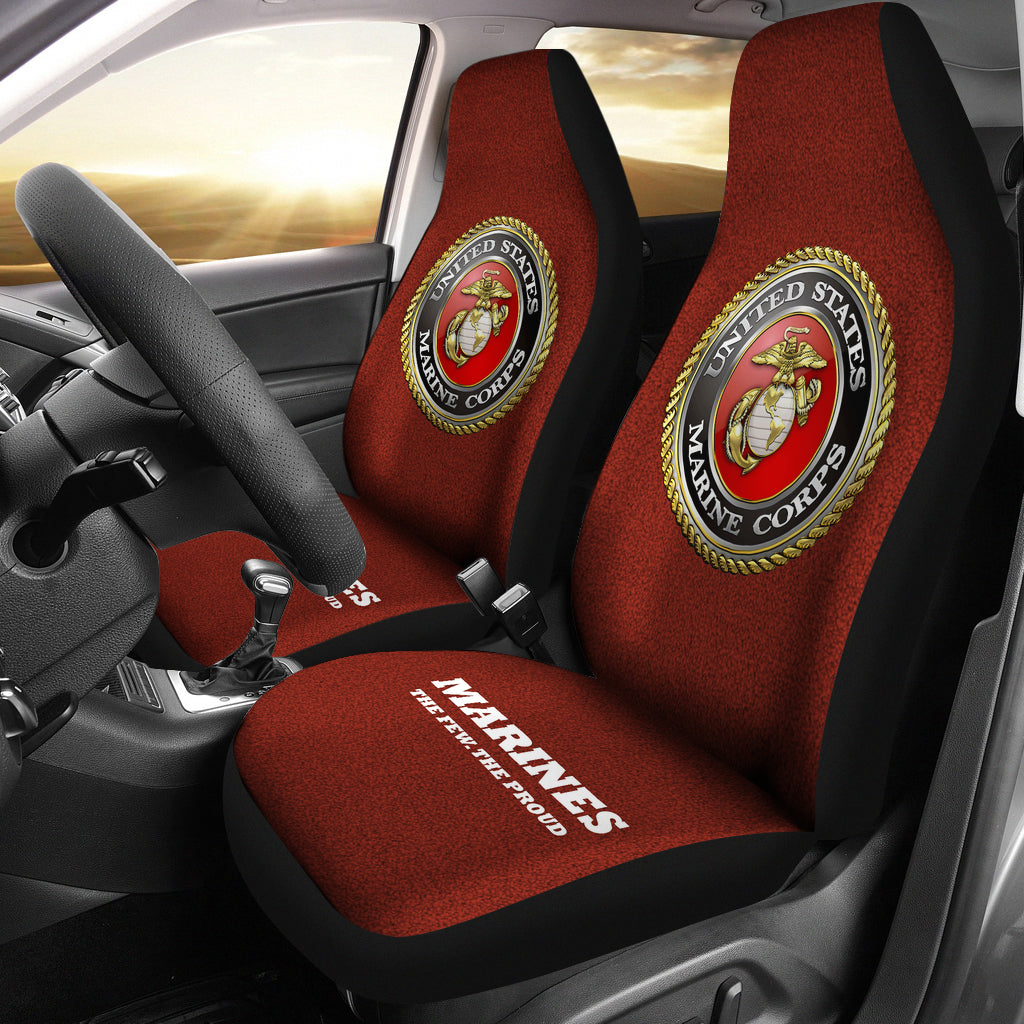 U.S Marine Corps Premium Custom Car Seat Covers Decor Protectors Nearkii