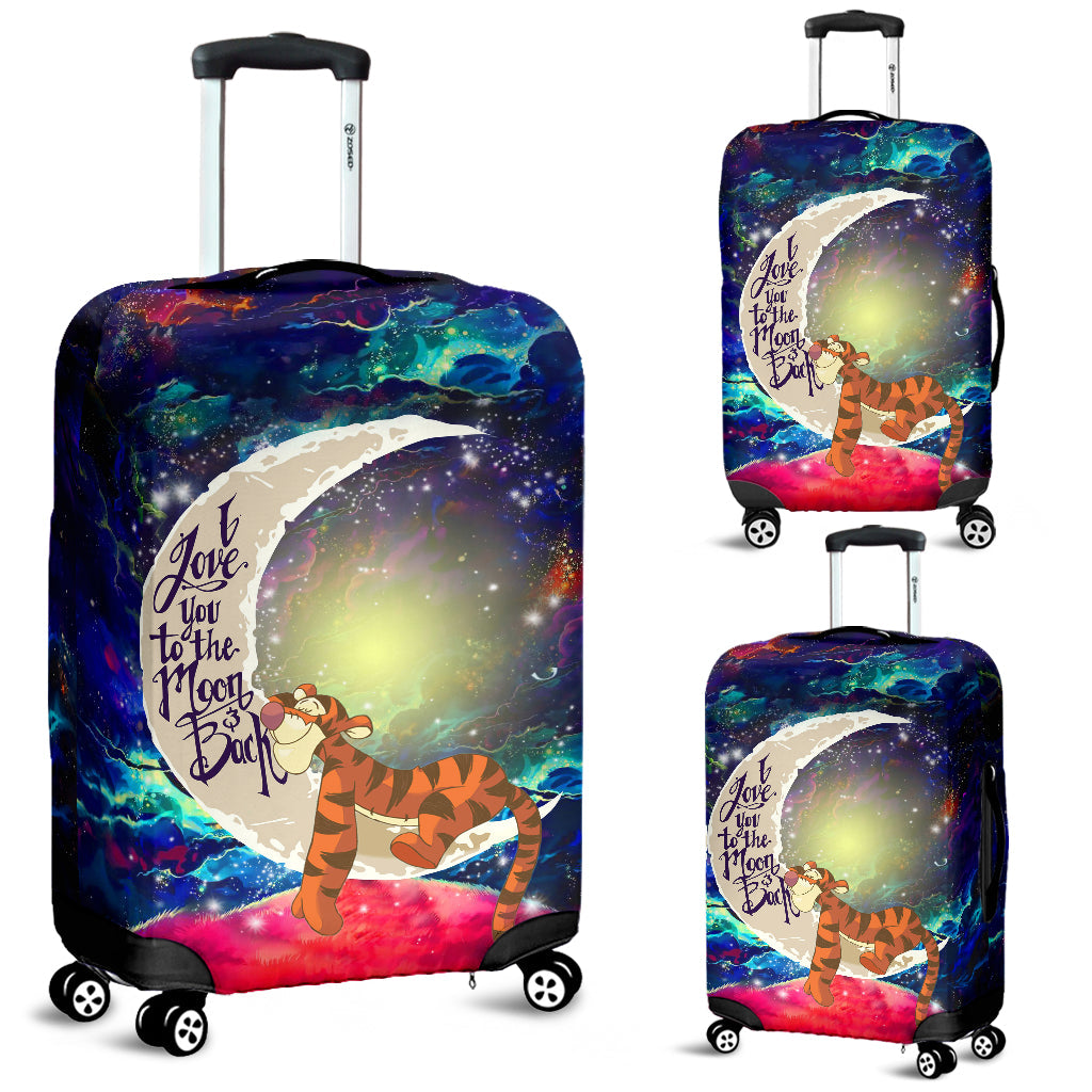 Tiger Winnie The Pooh Love You To The Moon Galaxy Luggage Cover Suitcase Protector Nearkii