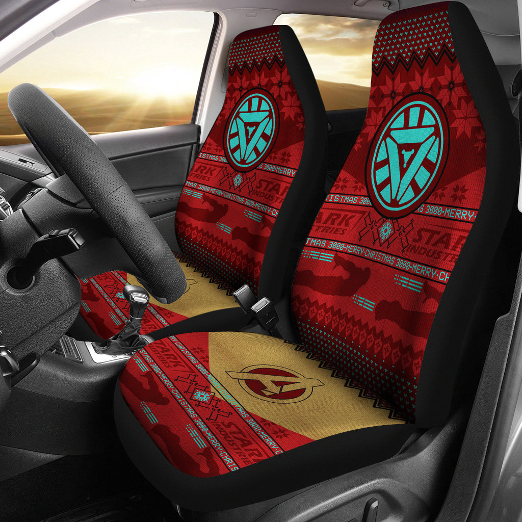 Iron Man Christmas Premium Custom Car Seat Covers Decor Protectors Nearkii