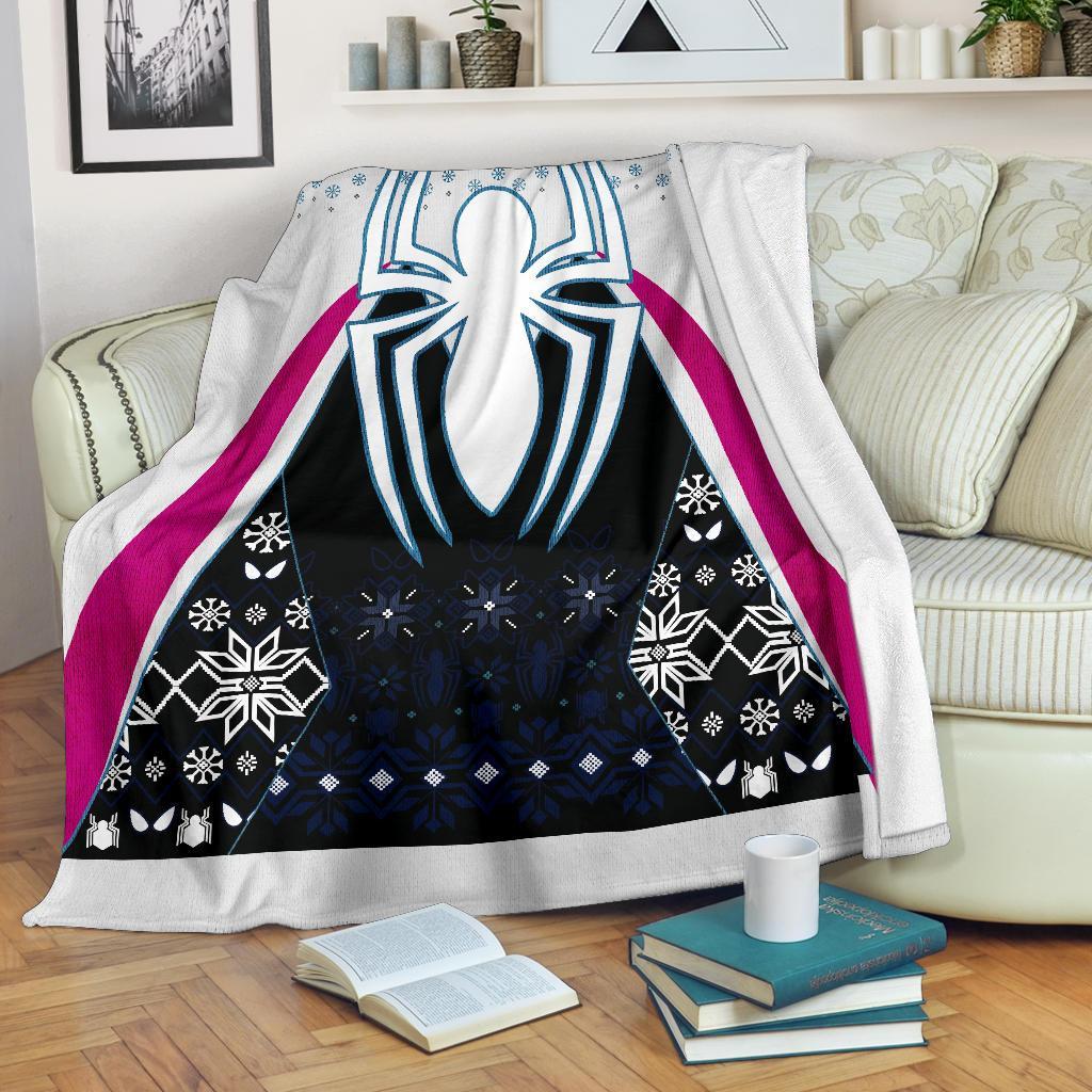 Spider Gwen Ugly Christmas Custom Blanket Home Decor