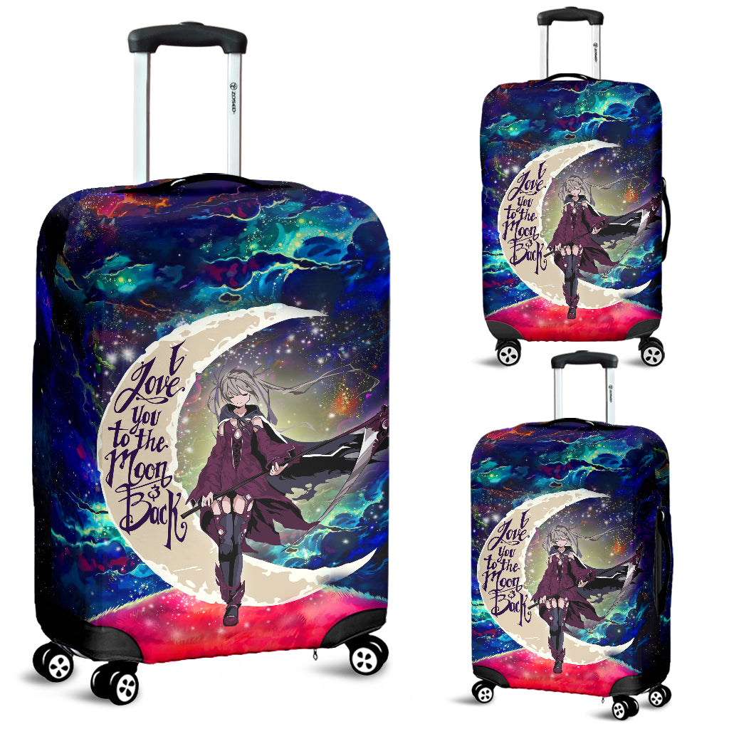 Anime Girl Soul Eater Love You To The Moon Galaxy Luggage Cover Suitcase Protector Nearkii