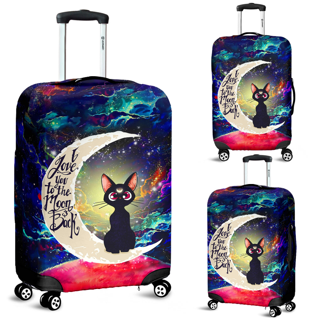 Sailor Moon Cat Love You To The Moon Galaxy Luggage Cover Suitcase Protector Nearkii