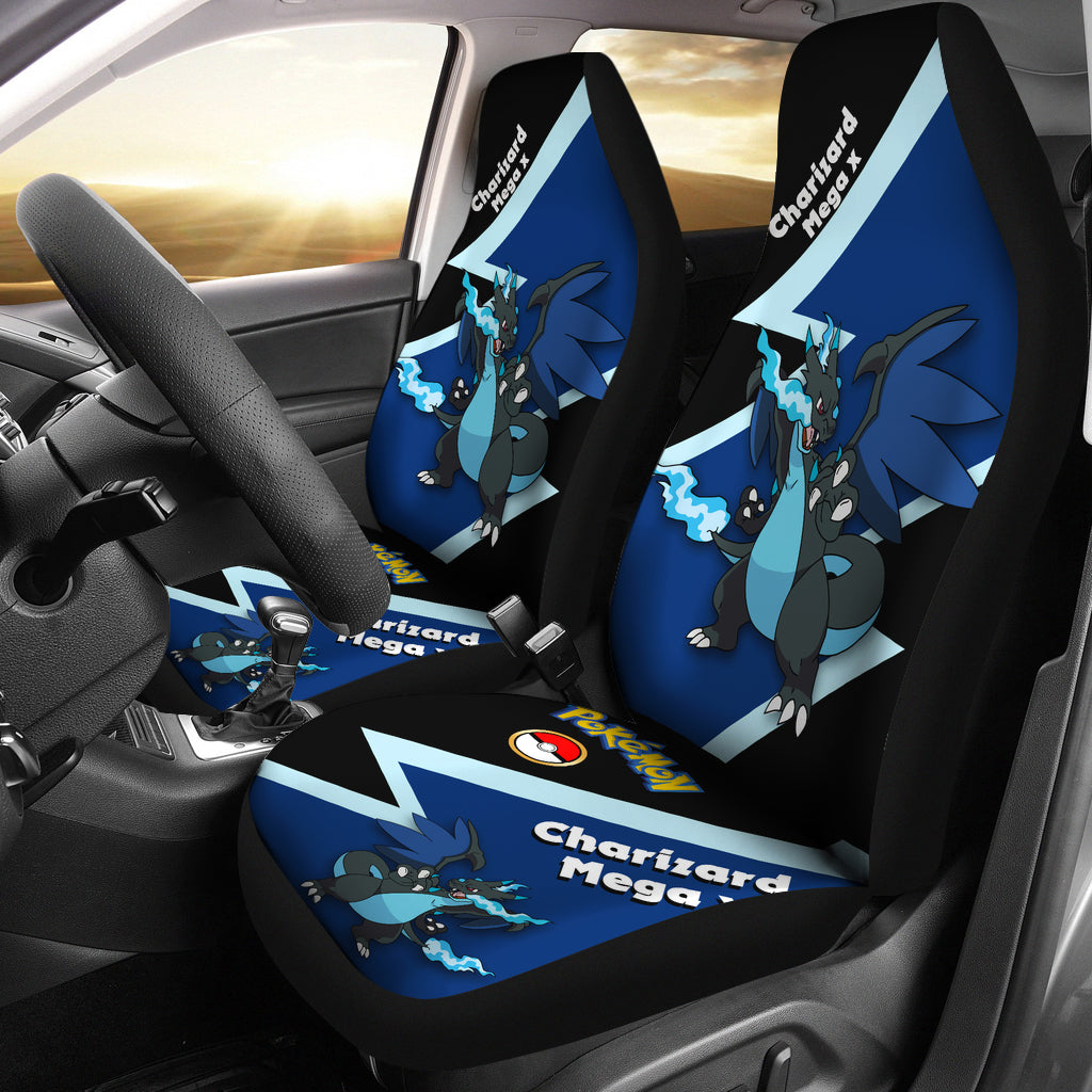 Charizard X Pokemon Premium Custom Car Seat Covers Decor Protectors Nearkii