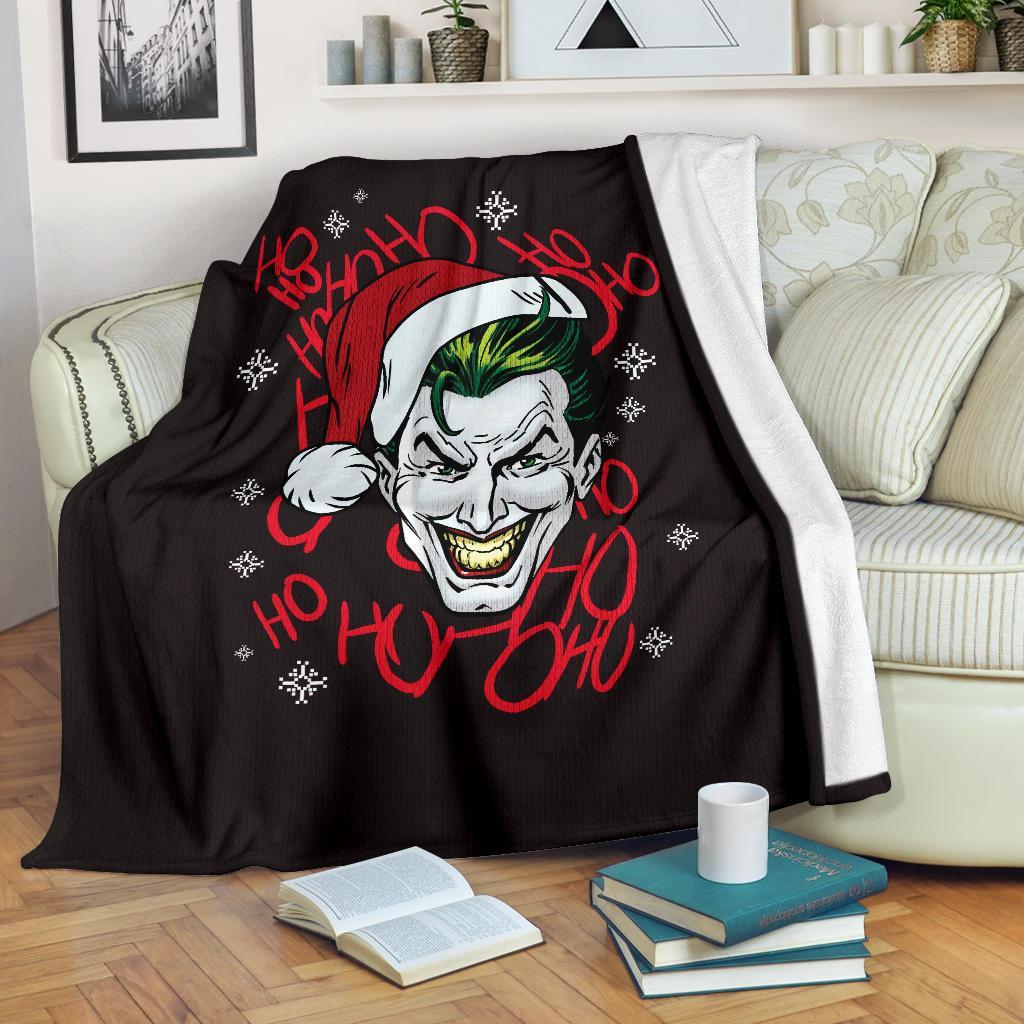 Joker Ho Ho Ho Ugly Christmas Custom Blanket Home Decor Nearkii