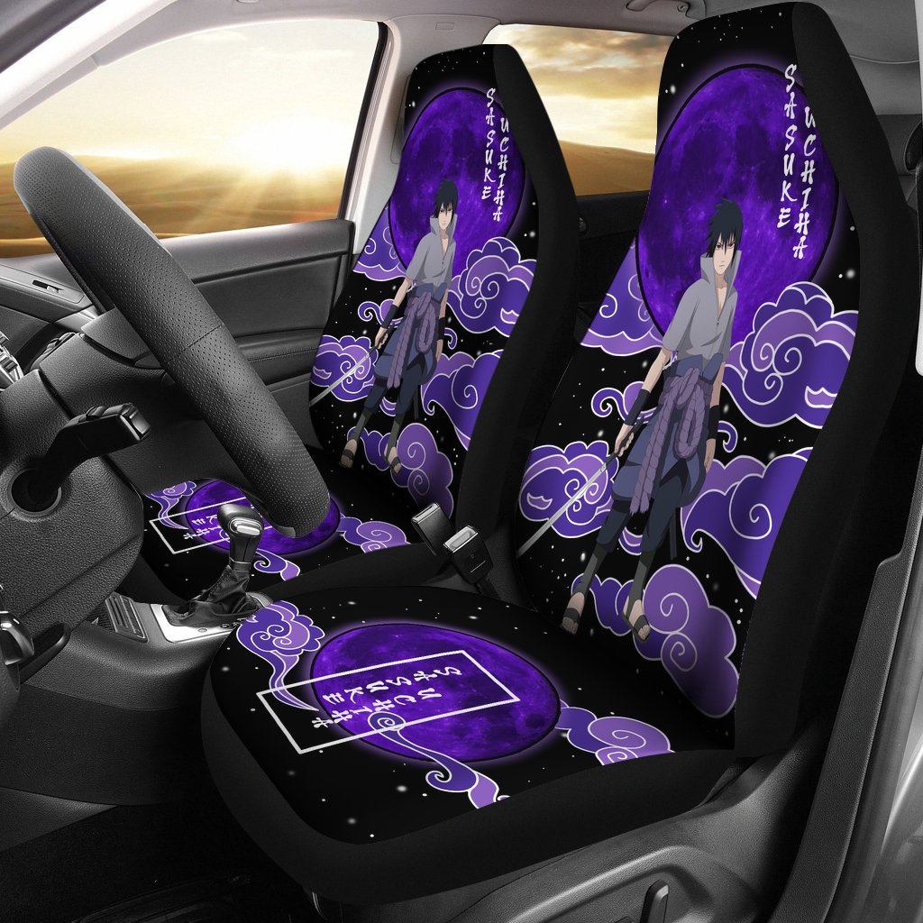 Sasuke Moon Naruto Custom Anime Car Sear Covers Nearkii