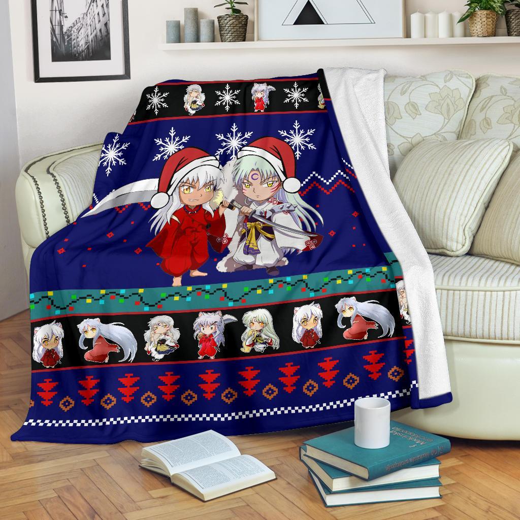 Inuyasha Christmas Blanket Amazing Gift Idea Nearkii