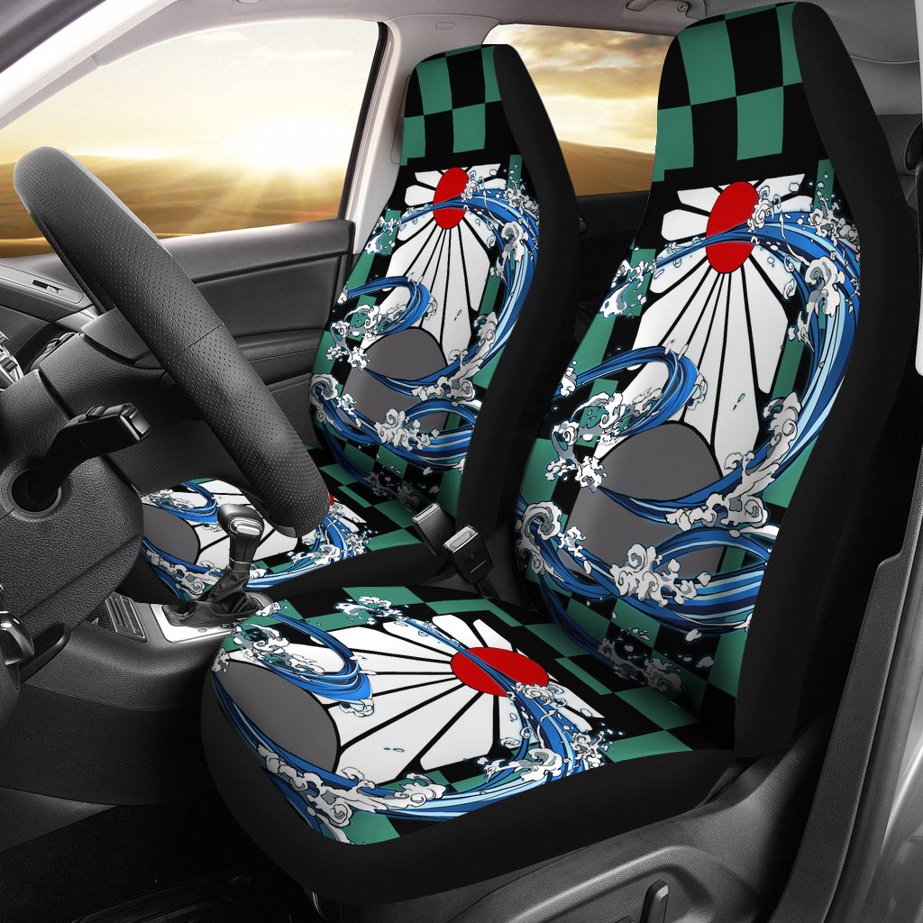 Demon Slayer Car Premium Custom Car Seat Covers Decor Protectors Nearkii