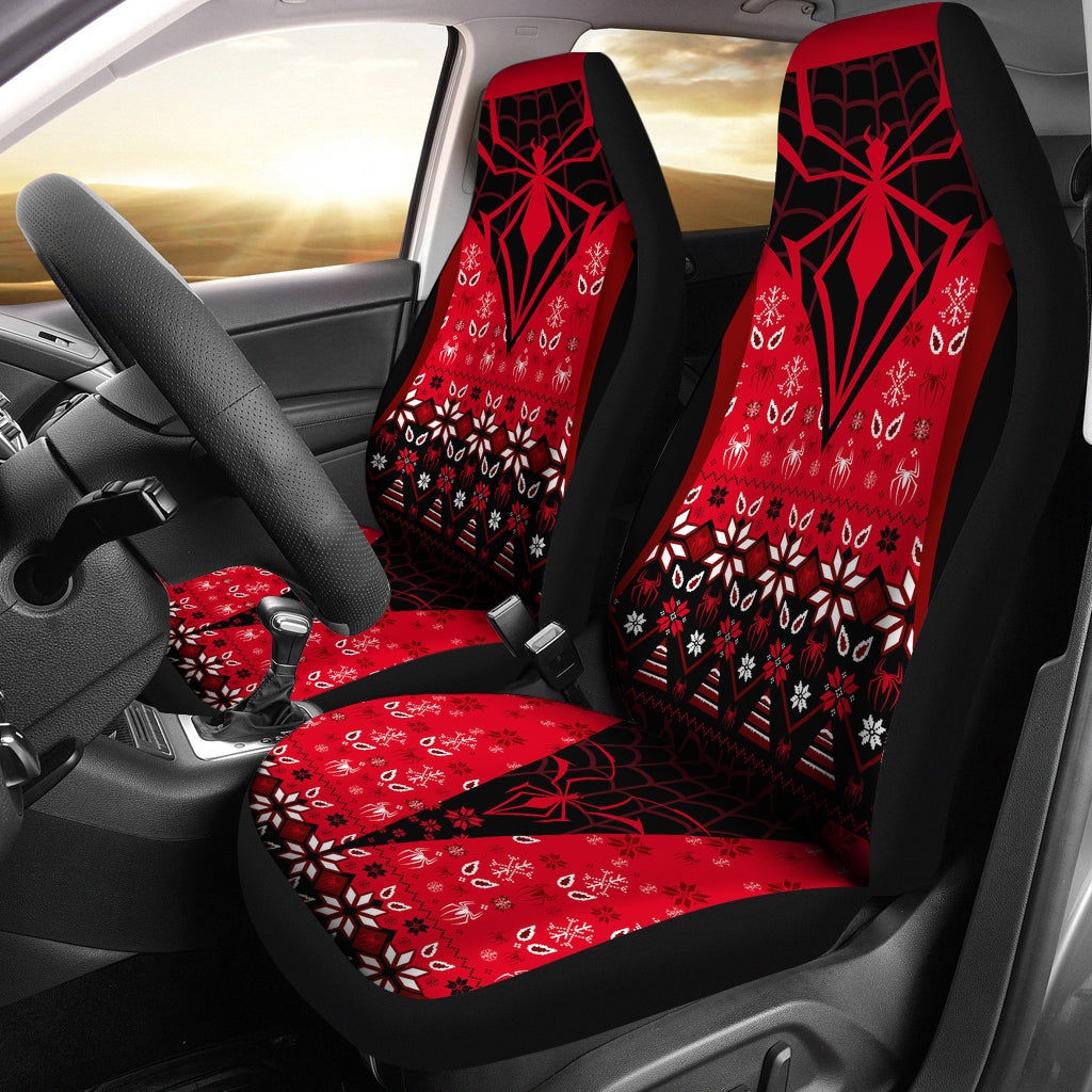 Spider Man Luxury Christmas Premium Custom Car Seat Covers Decor Protectors Nearkii