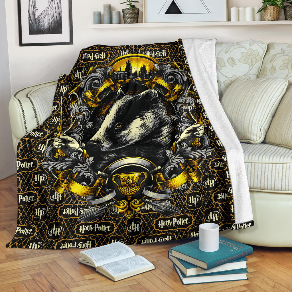 Hufflepuff Harry Potter Premium Blanket Nearkii