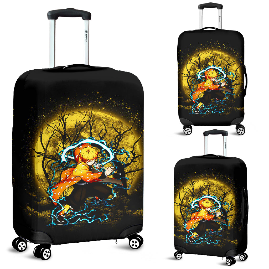 Zenitsu Demon Slayer Moonlight Luggage Cover Suitcase Protector Nearkii