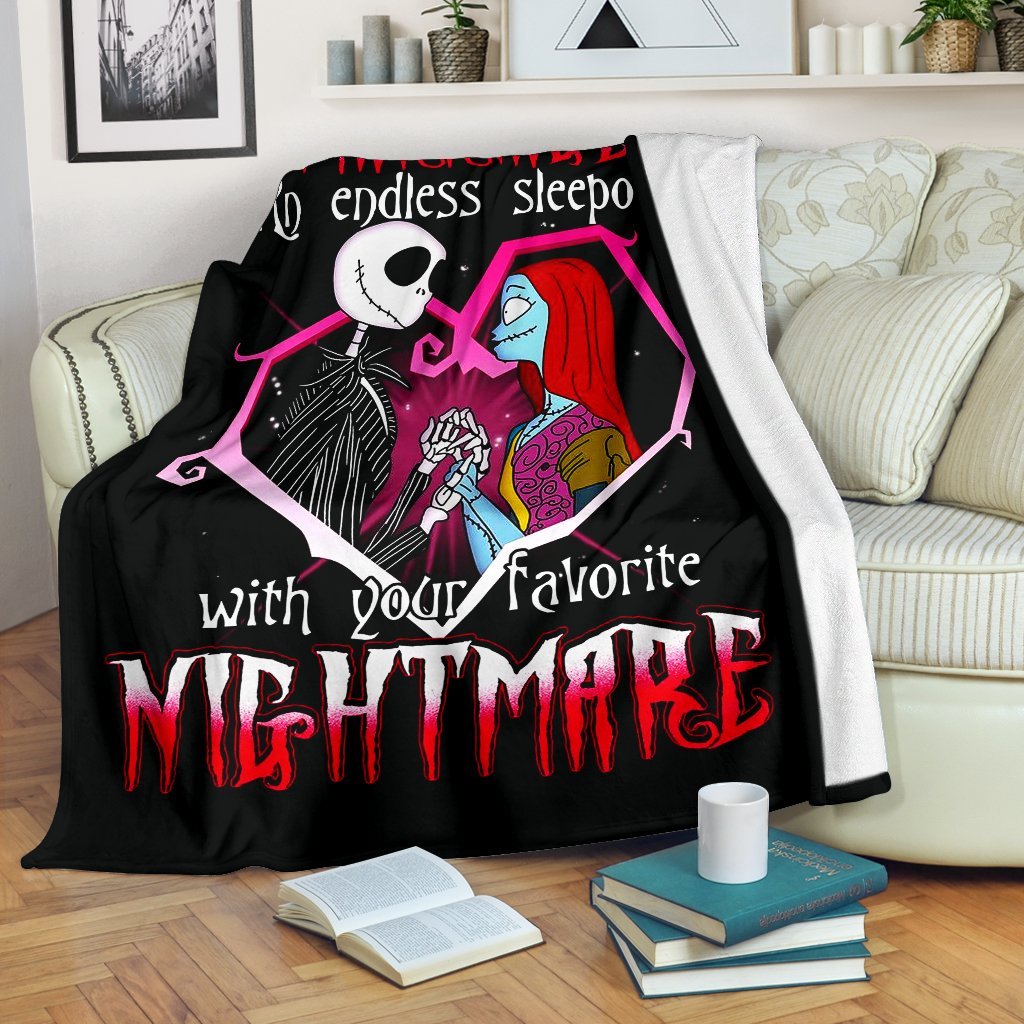 Jack Skellington And Sally Premium Blanket 5 Nearkii