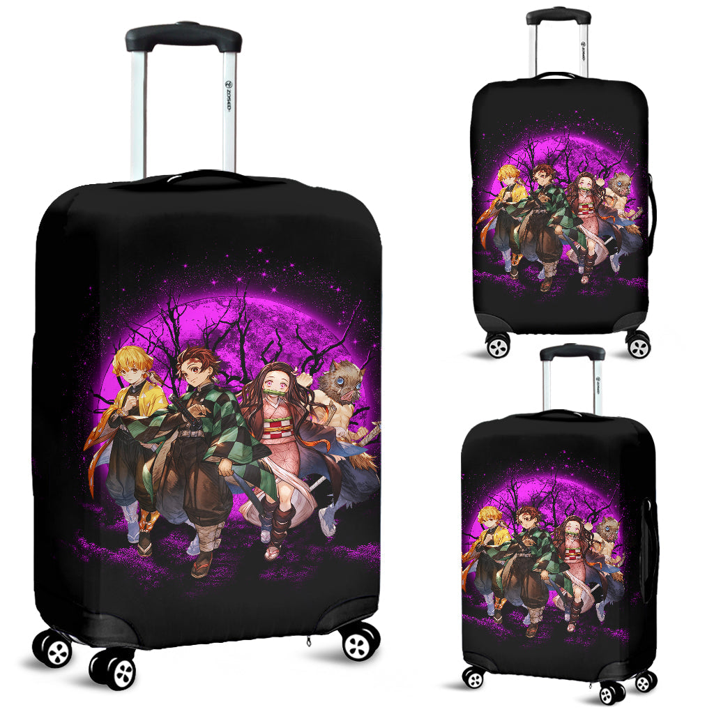 Demon Slayer Team Pink Moonlight Luggage Cover Suitcase Protector Nearkii