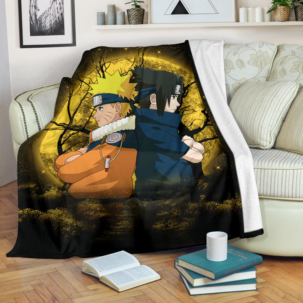 Naruto Sasuke Moonlight Premium Blanket Nearkii