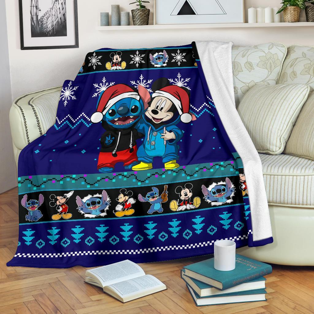 Stitch Mice Christmas Blanket Amazing Gift Idea Nearkii